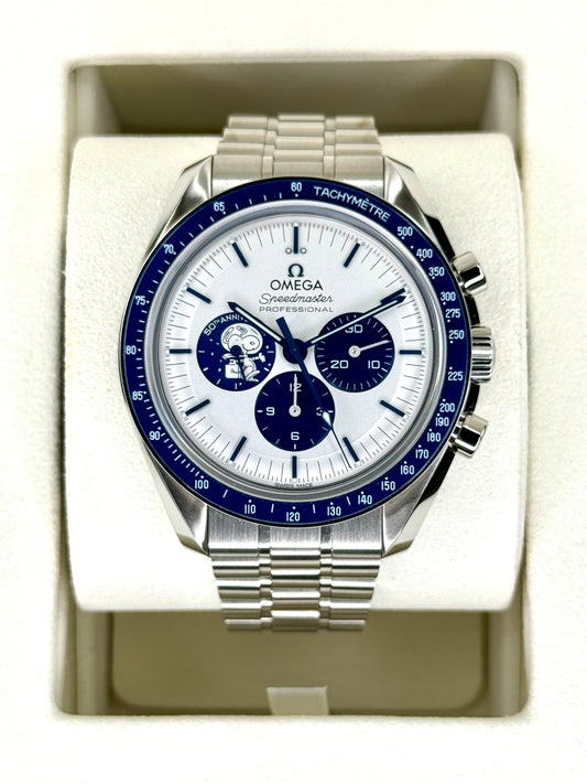 NEW 2024 Speedmaster 42mm 310.32.42.50.02.001 Silver Snoopy Award Dial - MyWatchLLC