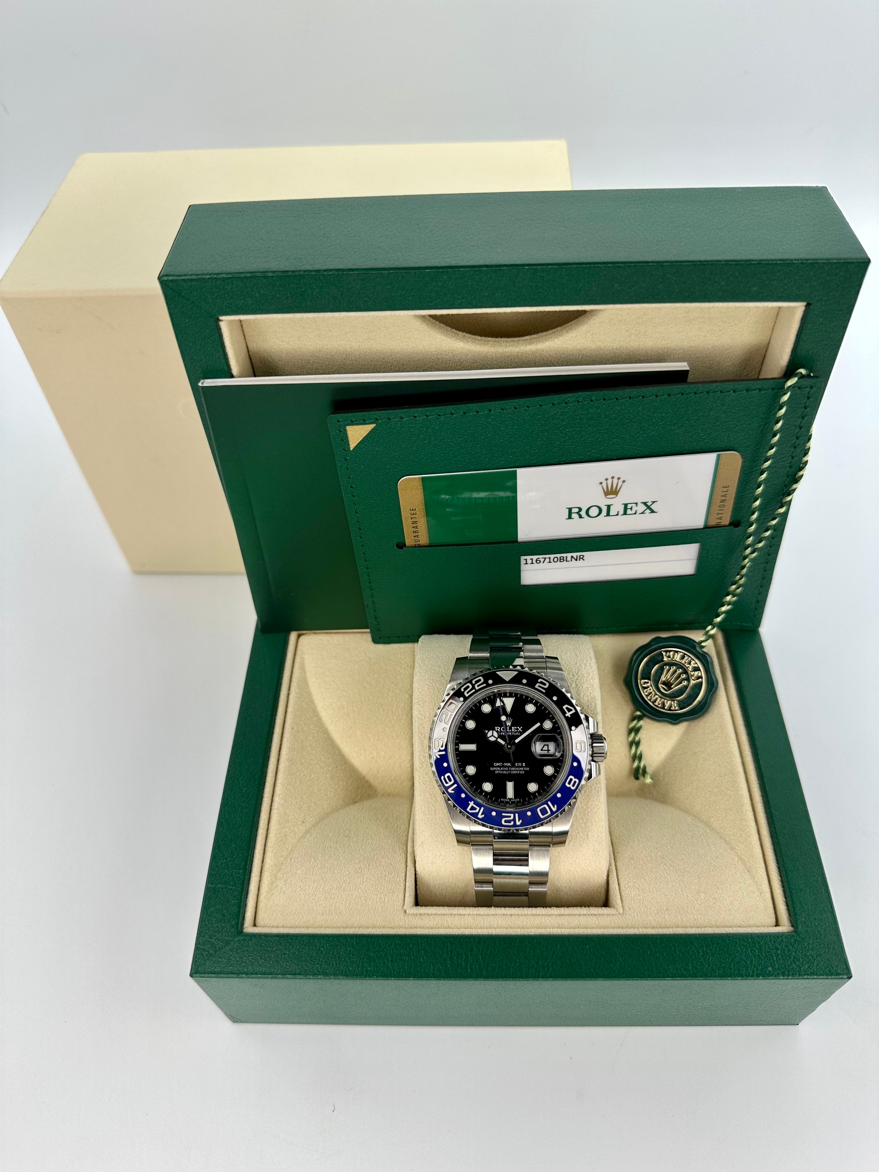 2018 Rolex GMT Master II Batman 40mm 116710BLNR Oyster MyWatchLLC