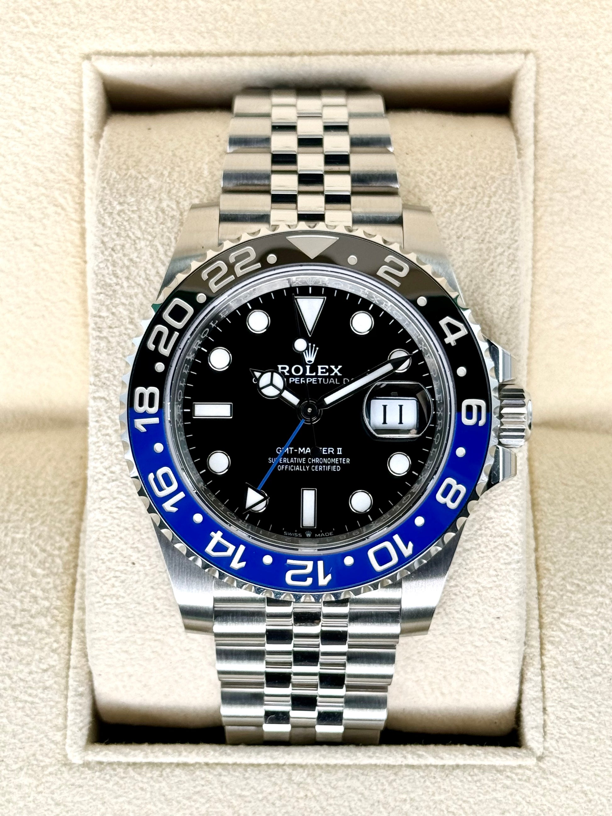 2024 Rolex GMT-Master II "Batgirl" 40mm 126710BLNR Jubilee - MyWatchLLC