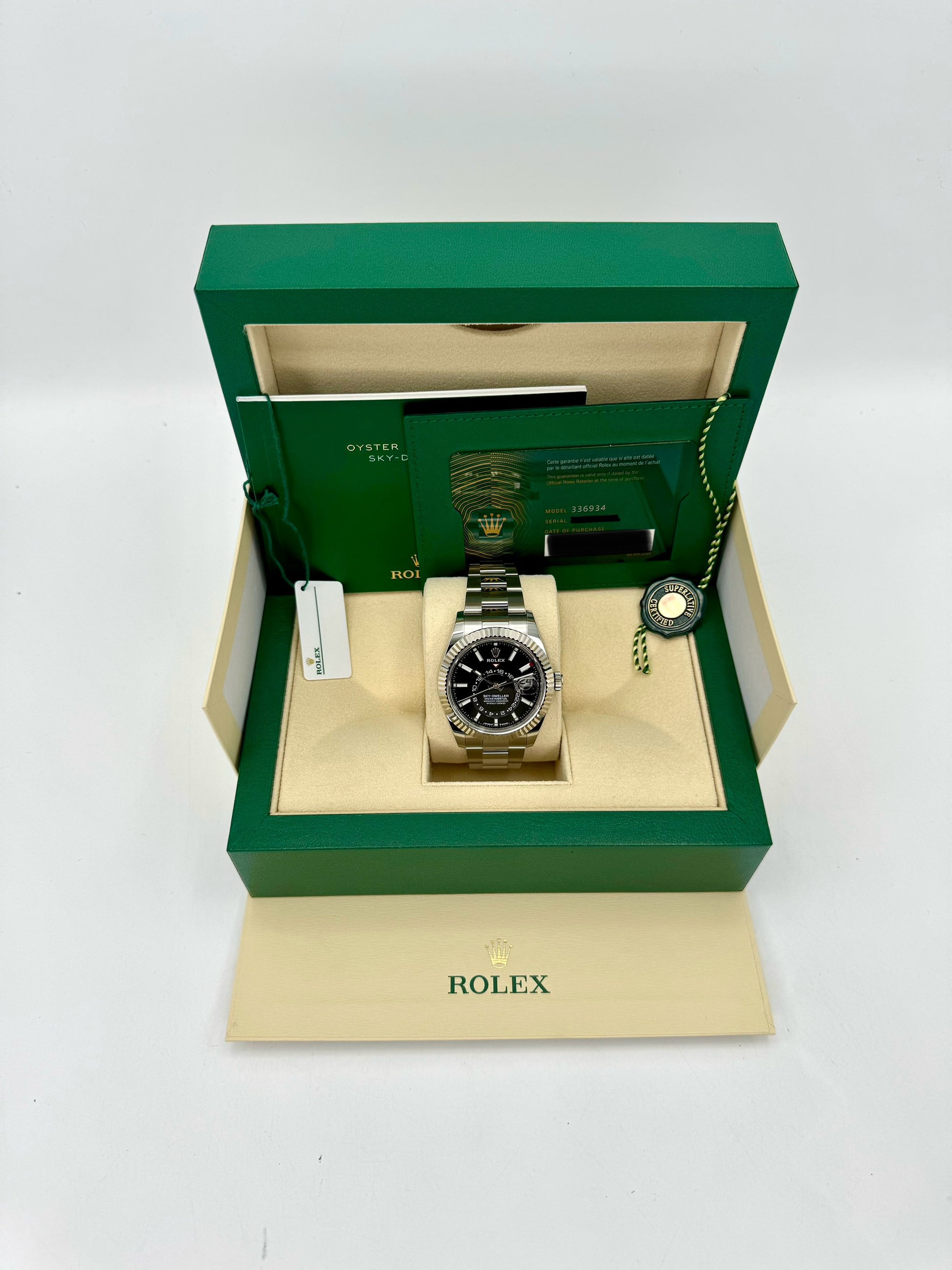 NEW 2024 Rolex Sky-Dweller 42mm 336934 Steel Oyster Black Dial - MyWatchLLC