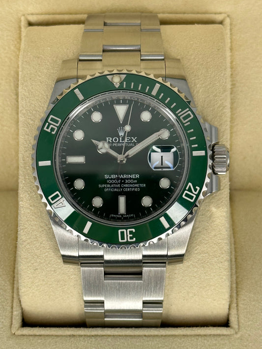 2018 Rolex Submariner "Hulk" 40mm 116610LV Stainless Steel Green Dial - MyWatchLLC