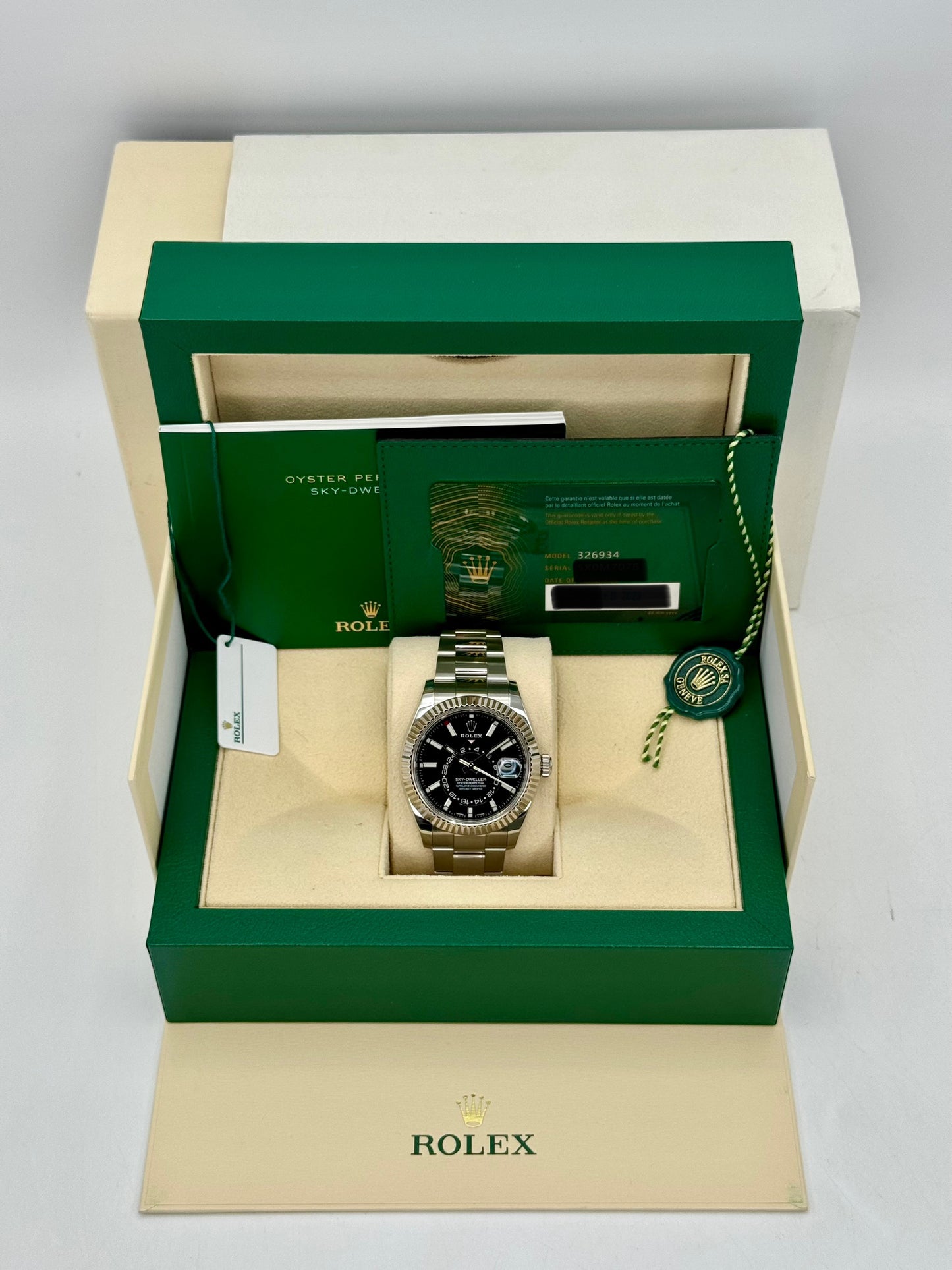 2023 Rolex Sky-Dweller 42mm 326934 Oyster Black Dial