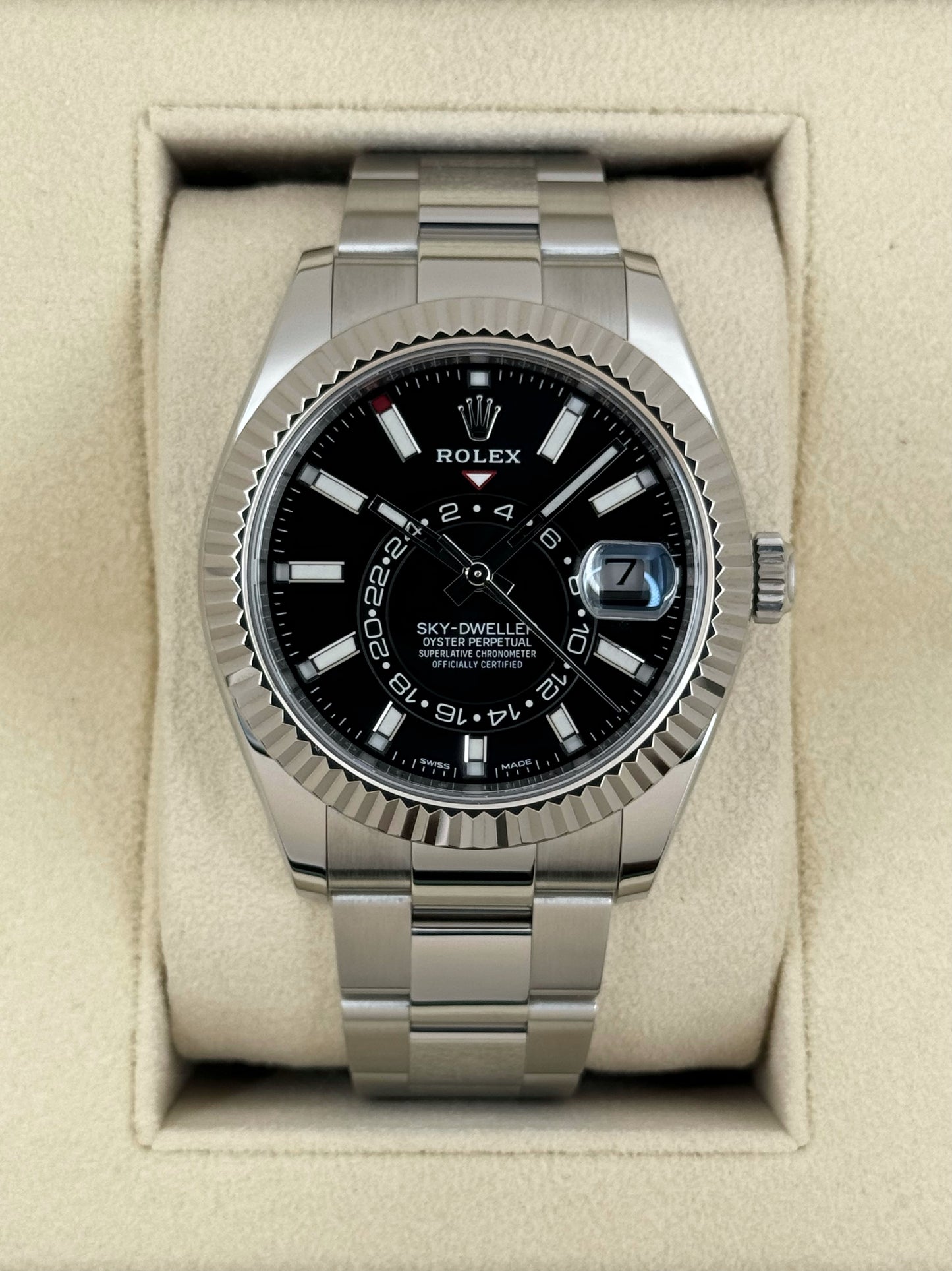 2023 Rolex Sky-Dweller 42mm 326934 Oyster Black Dial