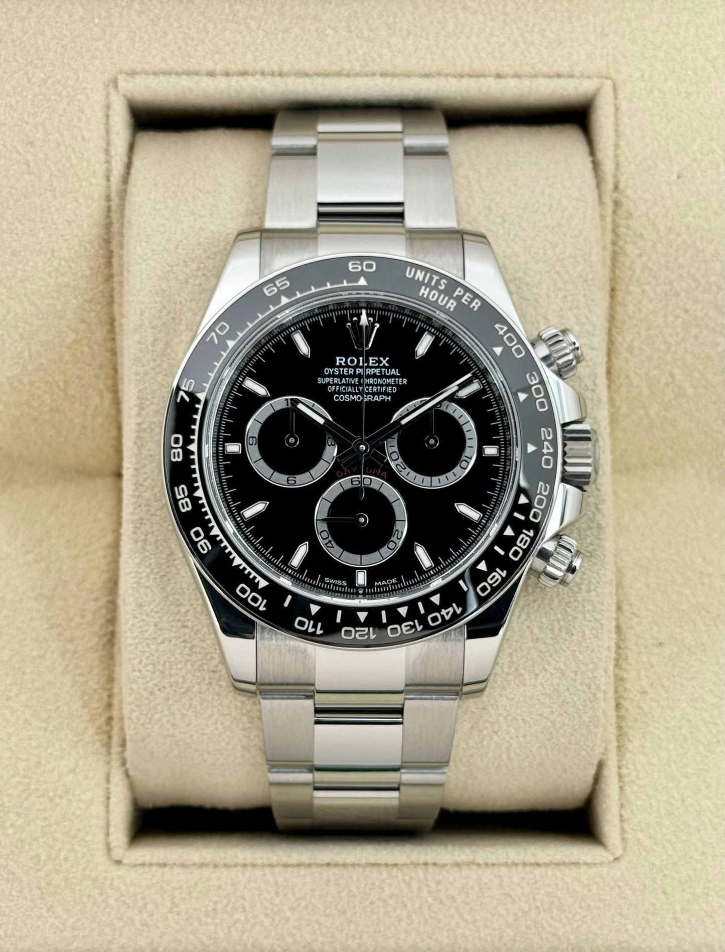 2024 Rolex Daytona 40mm 126500LN Stainless Steel Black Dial