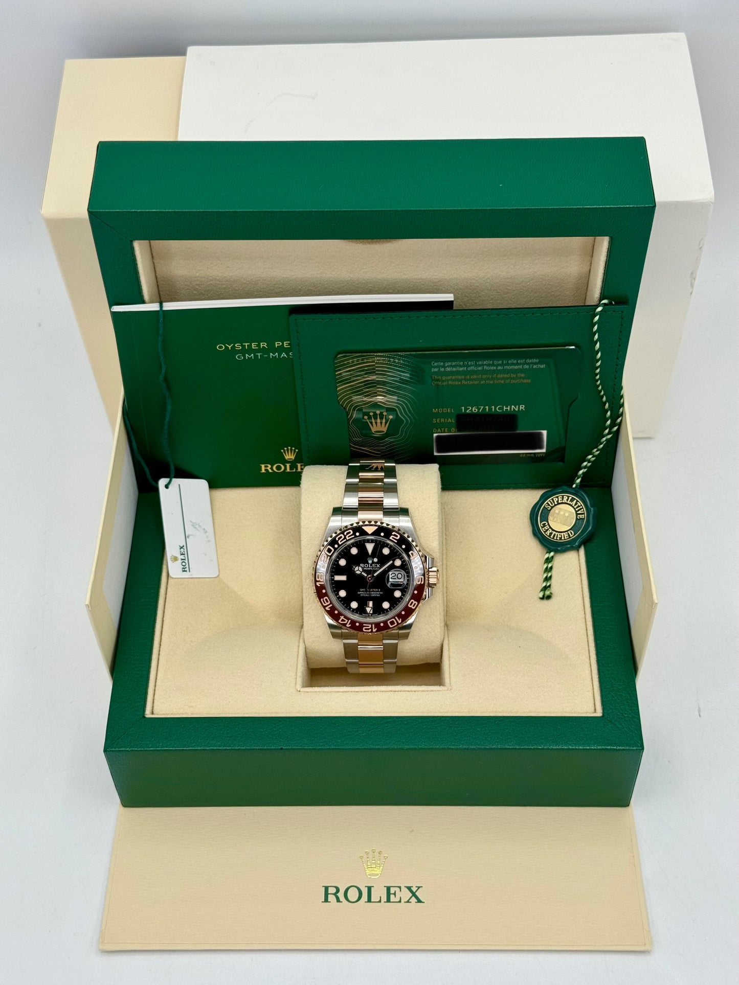 2022 Rolex GMT-Master II "Rootbeer" 40mm 126711CHNR Tow-Tone