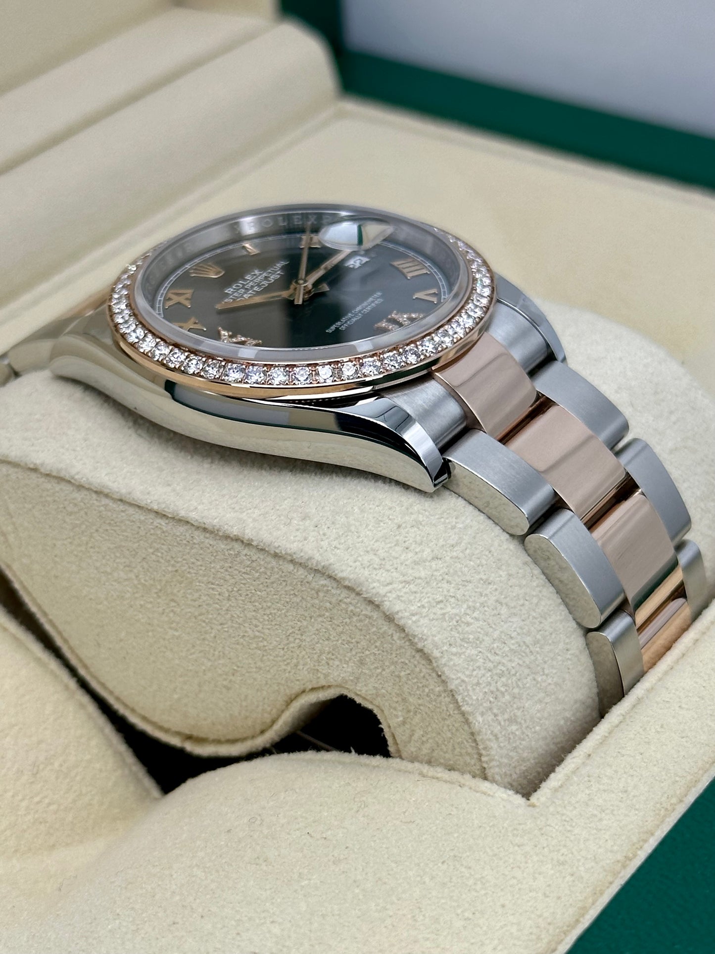 NEW 2023 Rolex Datejust 36mm 126281RBR Two-Tone Oyster Grey Dial - MyWatchLLC