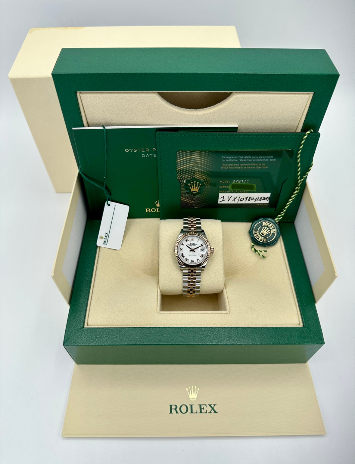 NEW 2023 Rolex Datejust 28mm 279171 TwoTone Jubilee Roman Numeral Dial - MyWatchLLC
