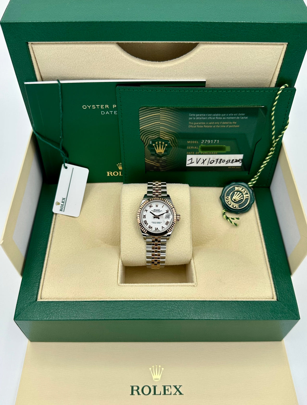 NEW 2023 Rolex Datejust 28mm 279171 TwoTone Jubilee Roman Numeral Dial - MyWatchLLC