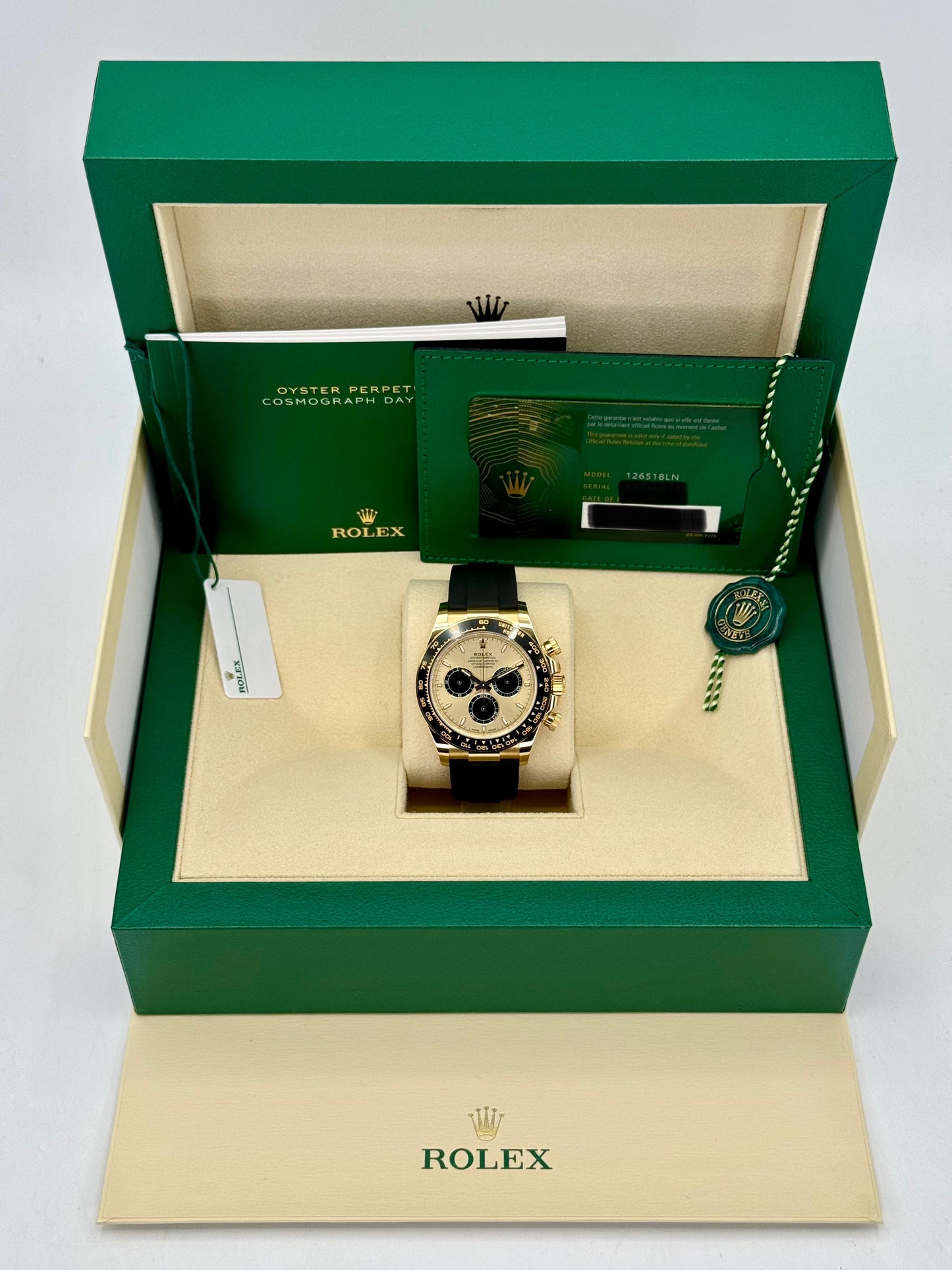 NEW 2024 Rolex Daytona 40mm 126518LN Gold Oysterflex Pikachu Dial