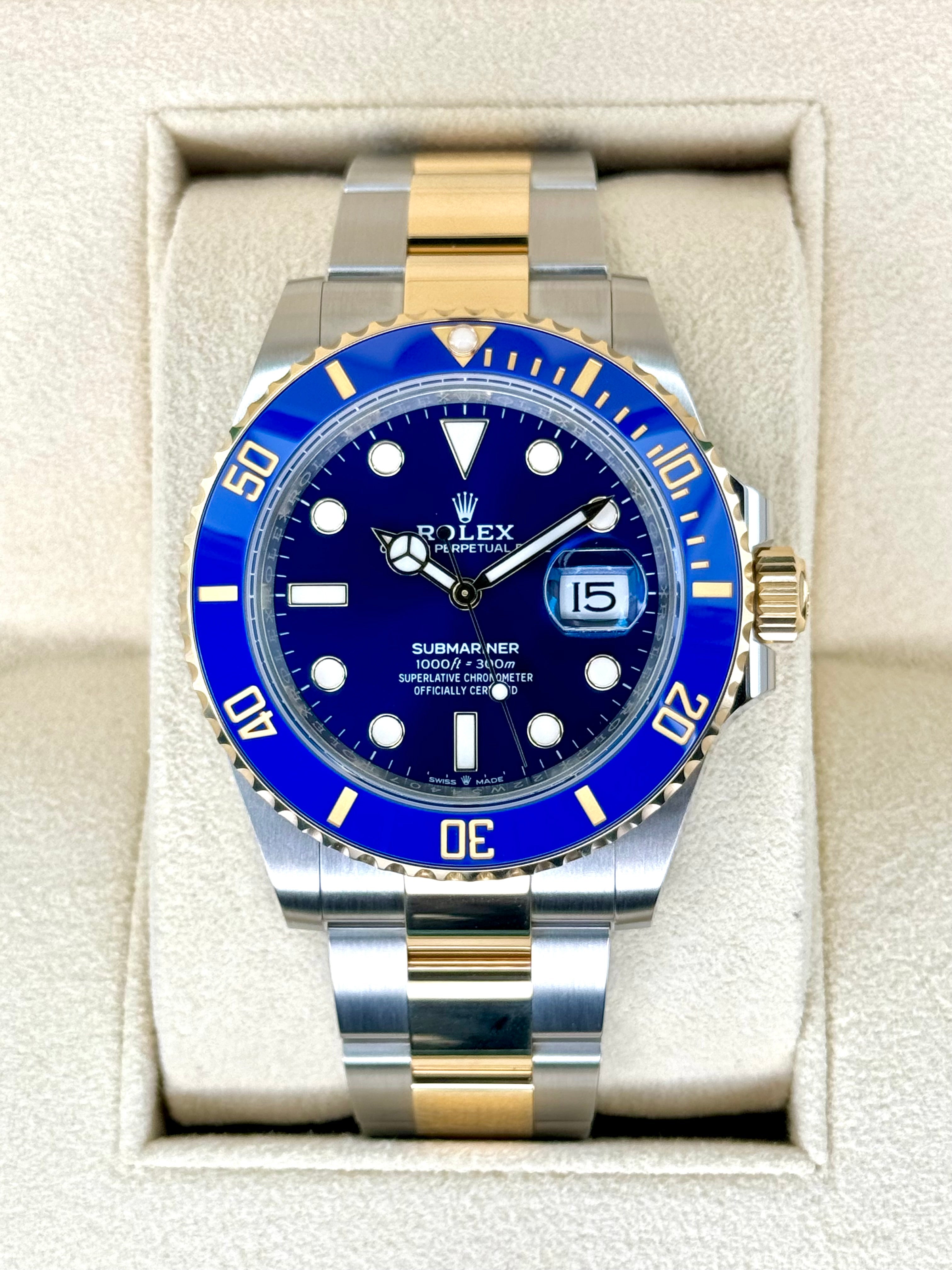 Blue two tone submariner best sale