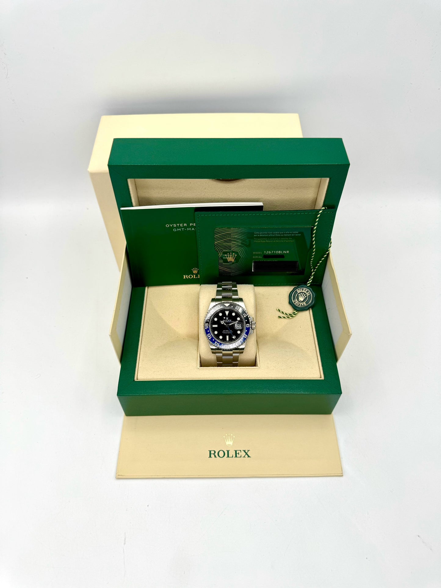 2022 Rolex GMT-Master II "Batman" 40mm 126710BLNR Oyster Black Dial - MyWatchLLC