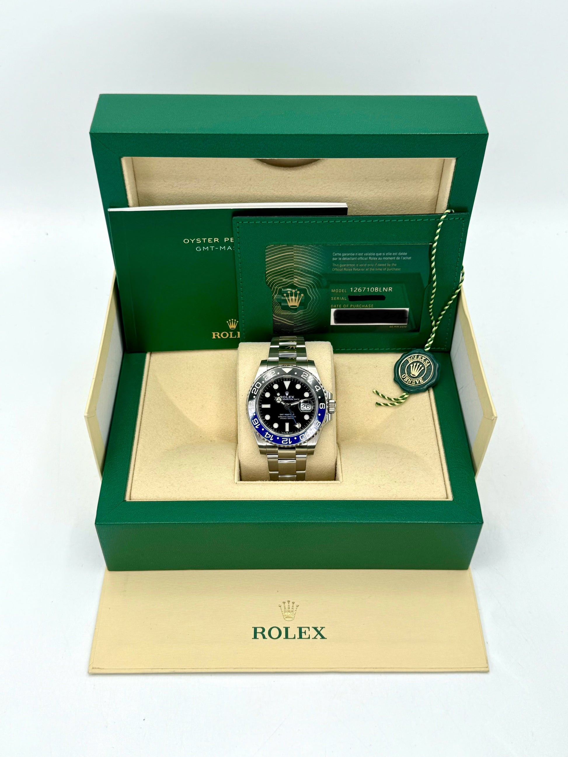 2022 Rolex GMT-Master II "Batman" 40mm 126710BLNR Oyster Black Dial - MyWatchLLC