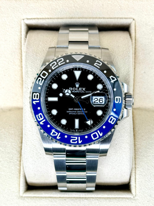 2022 Rolex GMT-Master II "Batman" 40mm 126710BLNR Oyster Black Dial - MyWatchLLC