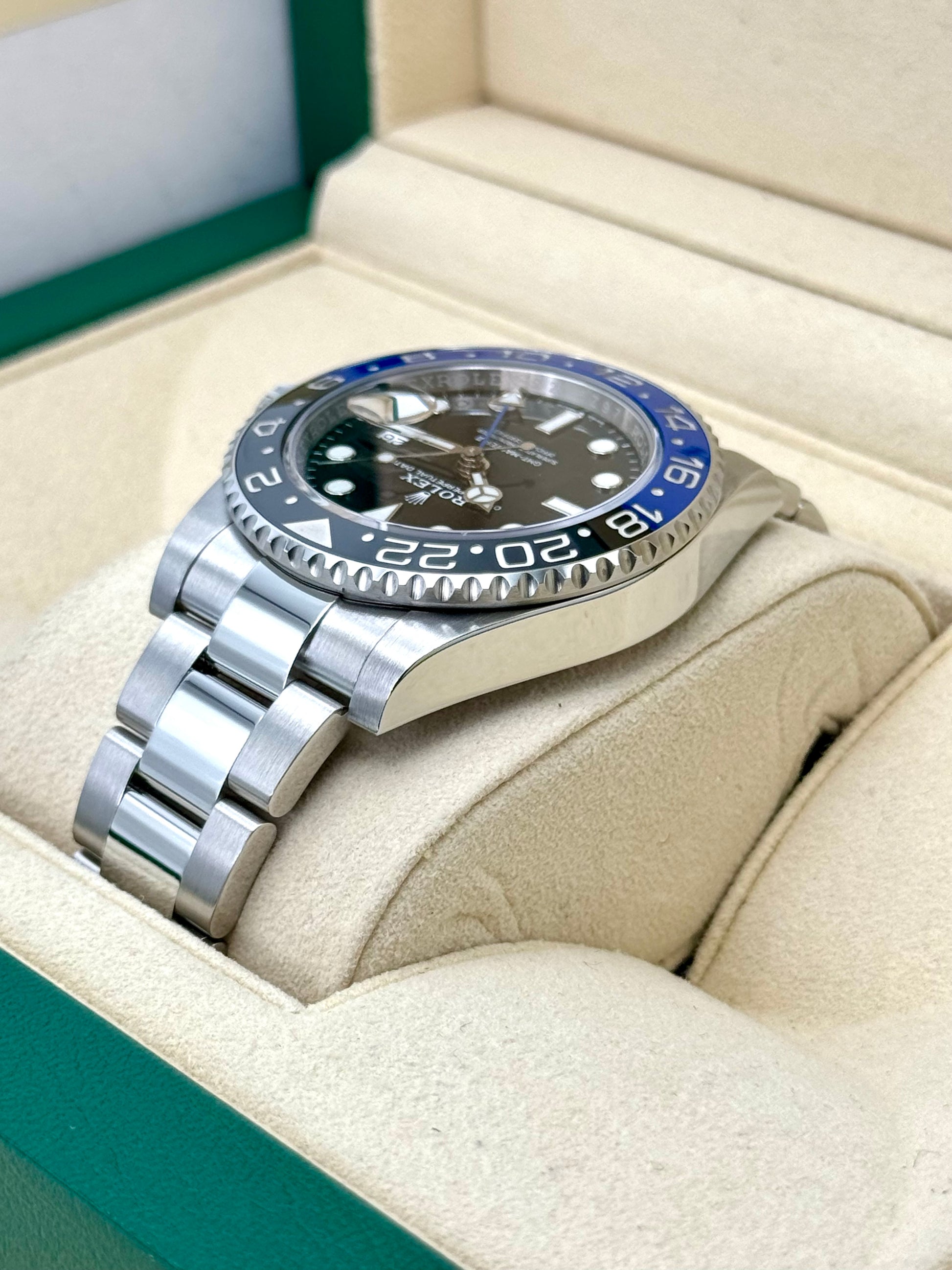 2022 Rolex GMT-Master II "Batman" 40mm 126710BLNR Oyster Black Dial - MyWatchLLC