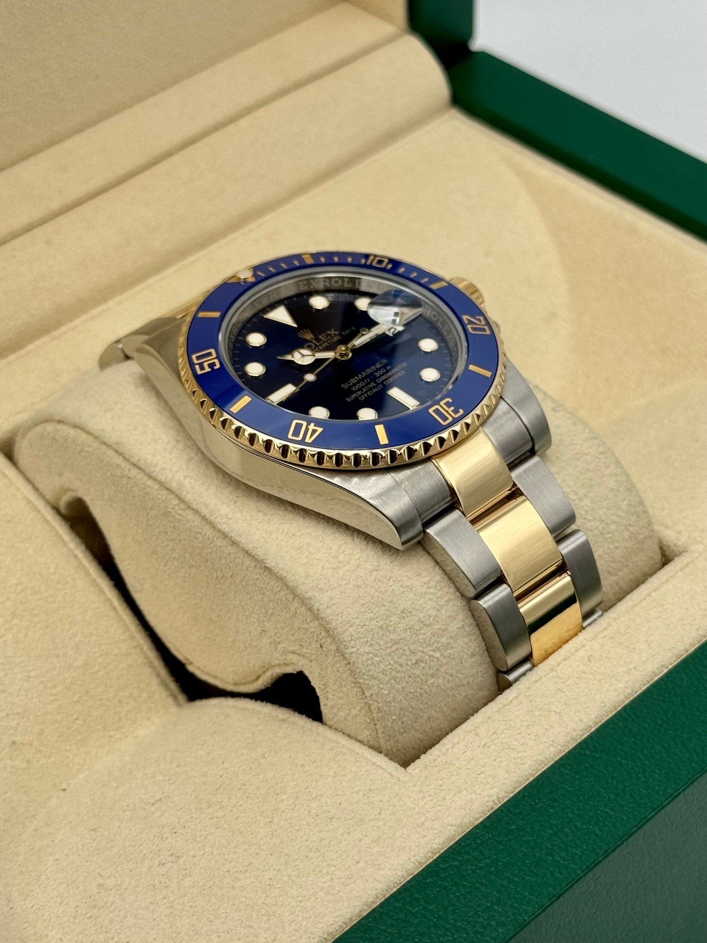 2016 Rolex Submariner "Bluesy" 40mm 116613LB Two-Tone Blue Dial