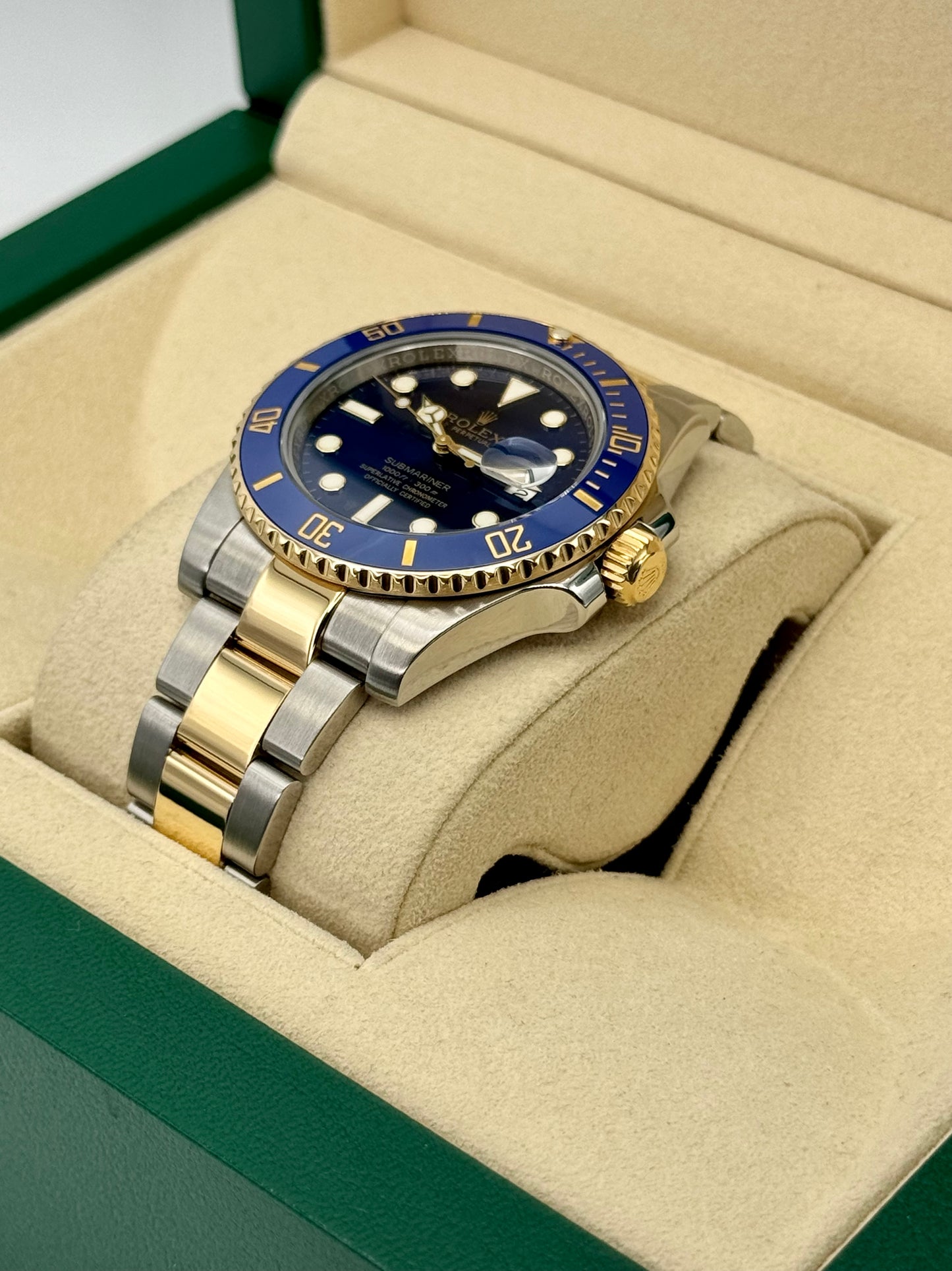 2016 Rolex Submariner "Bluesy" 40mm 116613LB Two-Tone Blue Dial