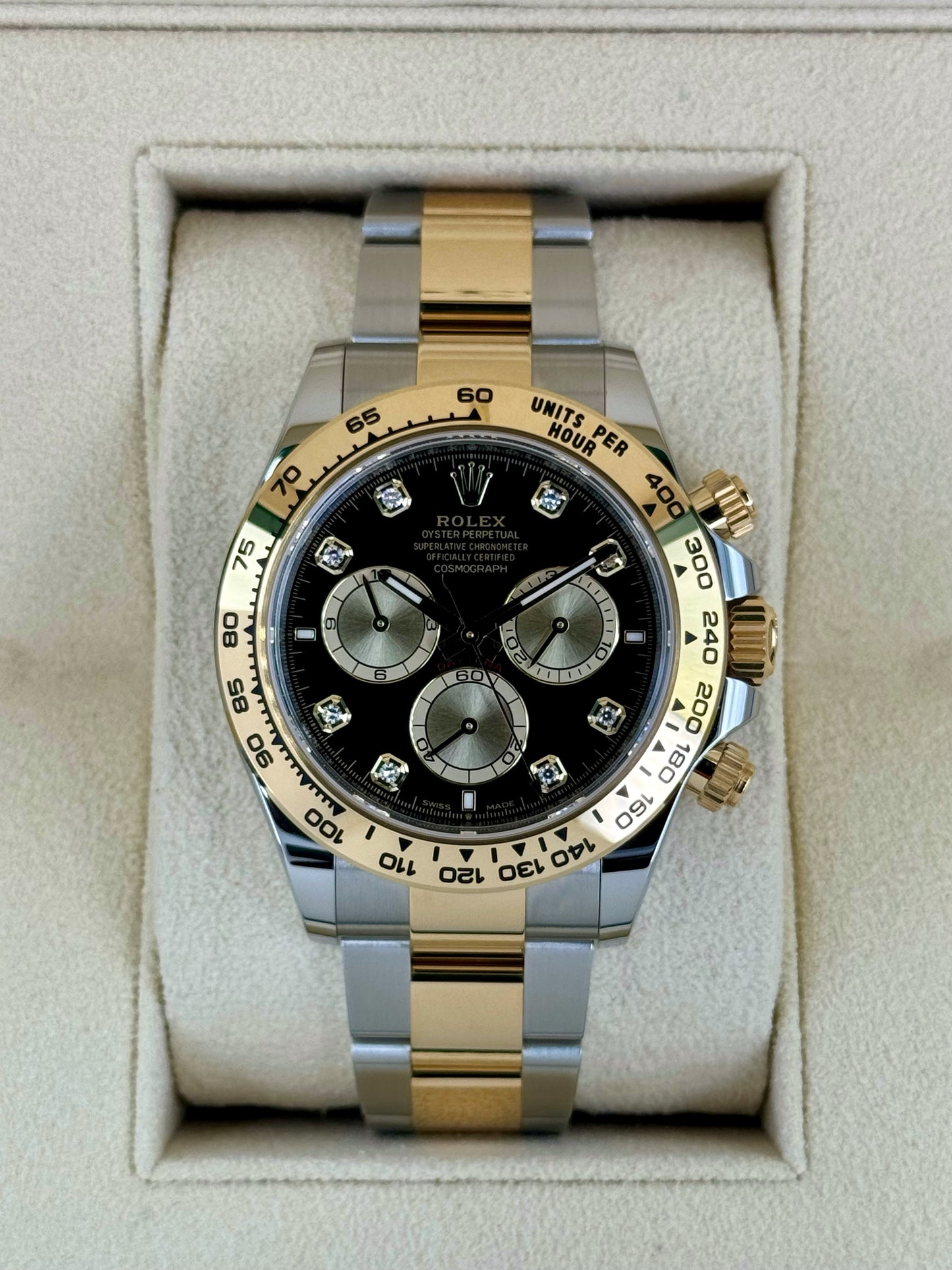 2024 Rolex Daytona 40mm 126503 Two-Tone Black Diamond Dial