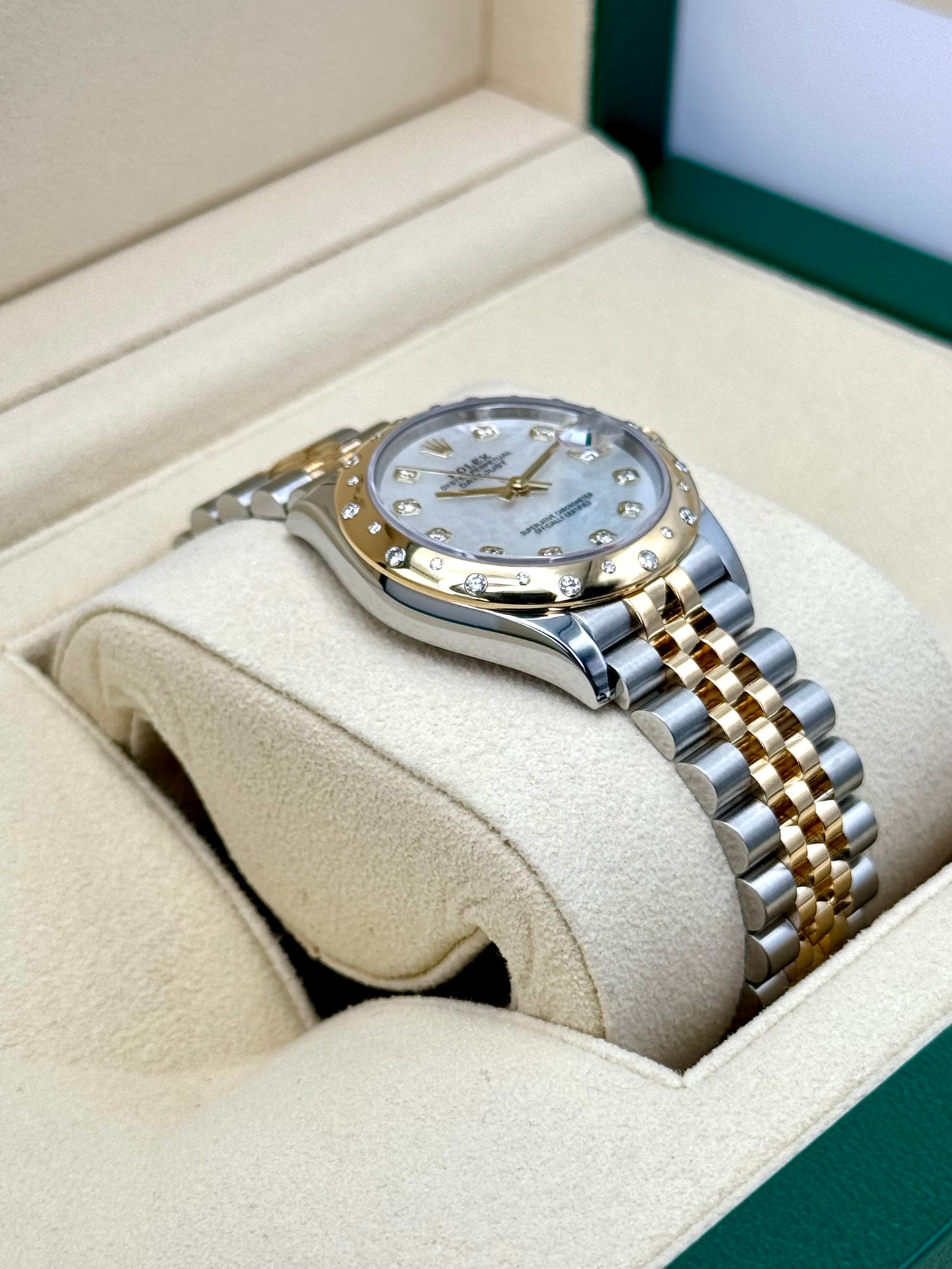 2021 Rolex Datejust 31mm 278343RBR Two-Tone Jubilee MOP Diamond Dial - MyWatchLLC