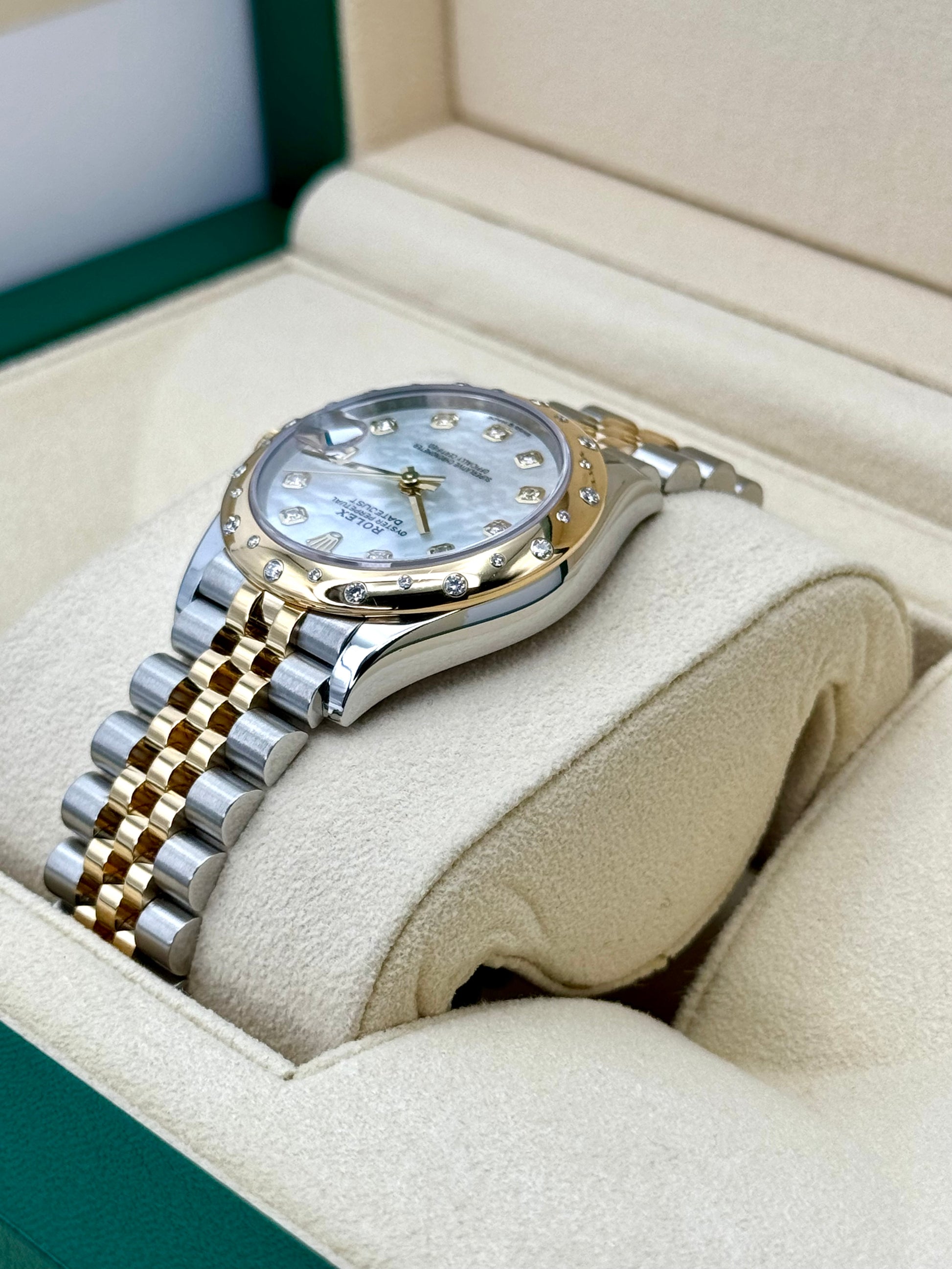 2021 Rolex Datejust 31mm 278343RBR Two-Tone Jubilee MOP Diamond Dial - MyWatchLLC