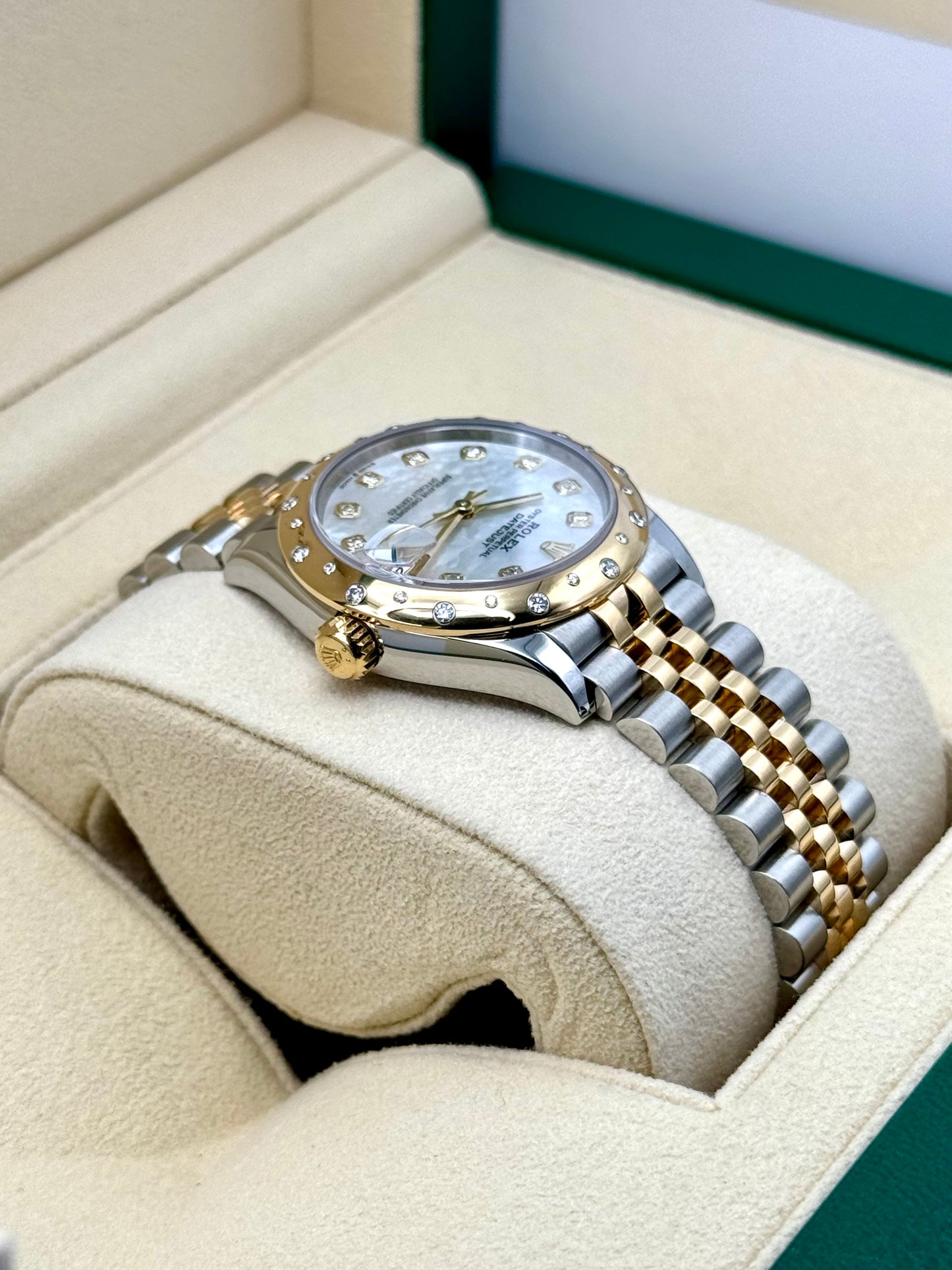 2021 Rolex Datejust 31mm 278343RBR Two-Tone Jubilee MOP Diamond Dial - MyWatchLLC