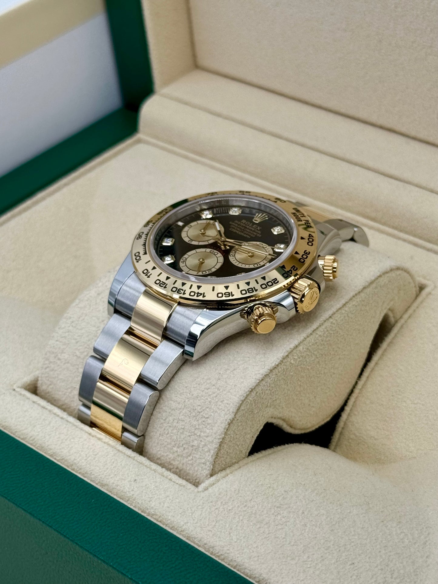 2024 Rolex Daytona 40mm 126503 Two-Tone Black Diamond Dial