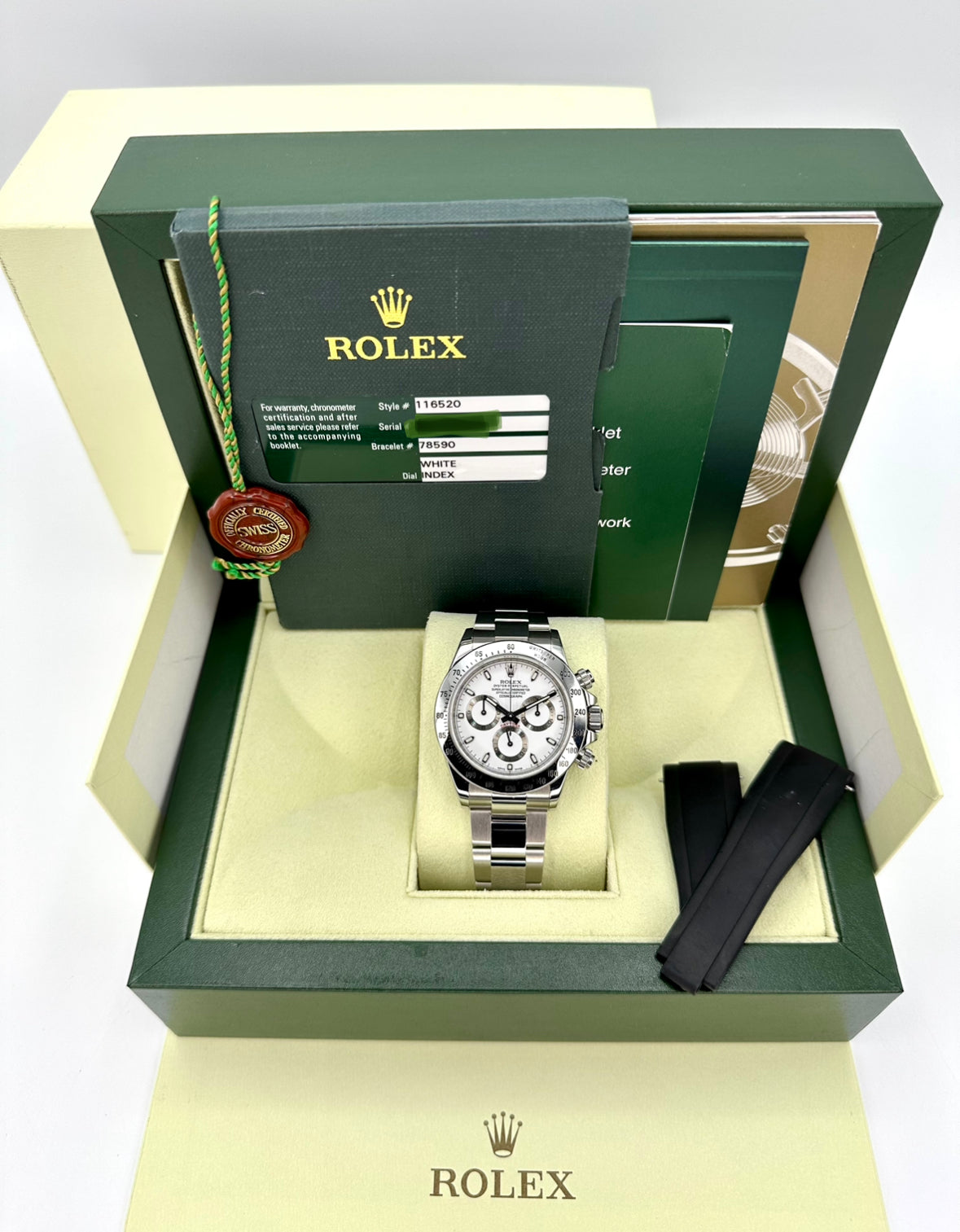 2014 Rolex Daytona 40mm 116520 White APH Dial - MyWatchLLC