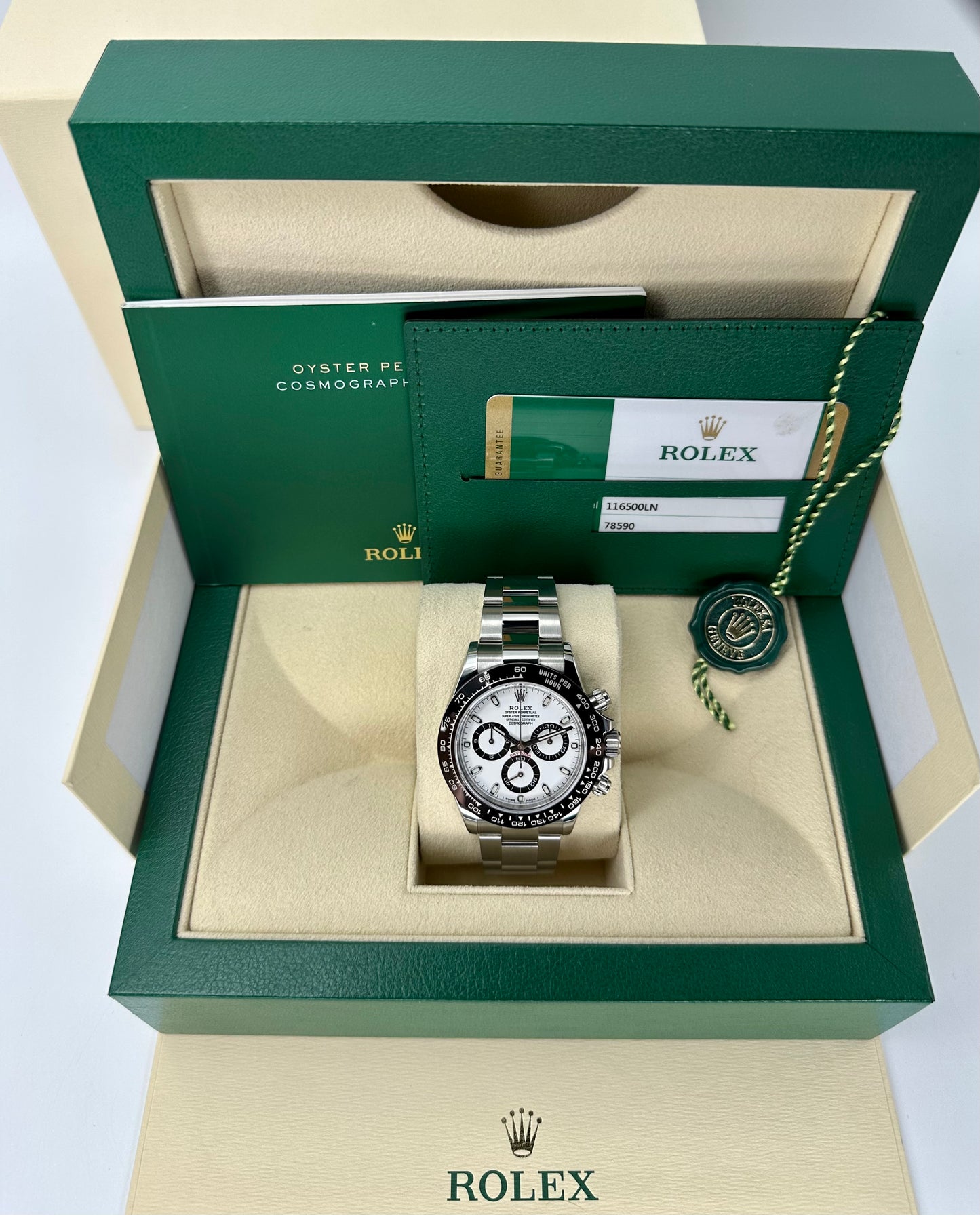 2019 Rolex Daytona 40mm 116500LN Stainless Steel White Panda Dial - MyWatchLLC