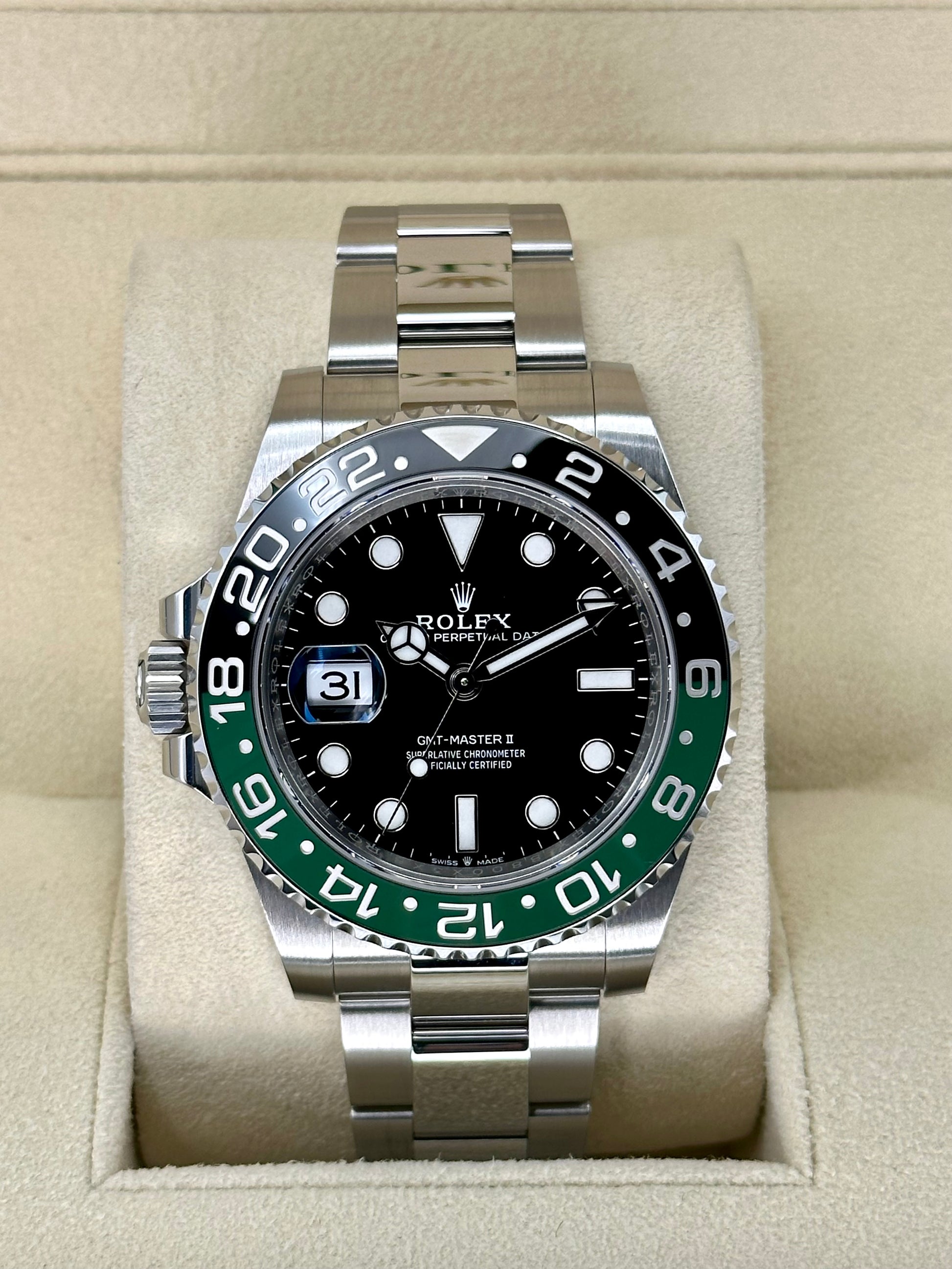 2023 Rolex GMT-Master II "Sprite" 40mm 126720VTNR Oyster Black Dial - MyWatchLLC