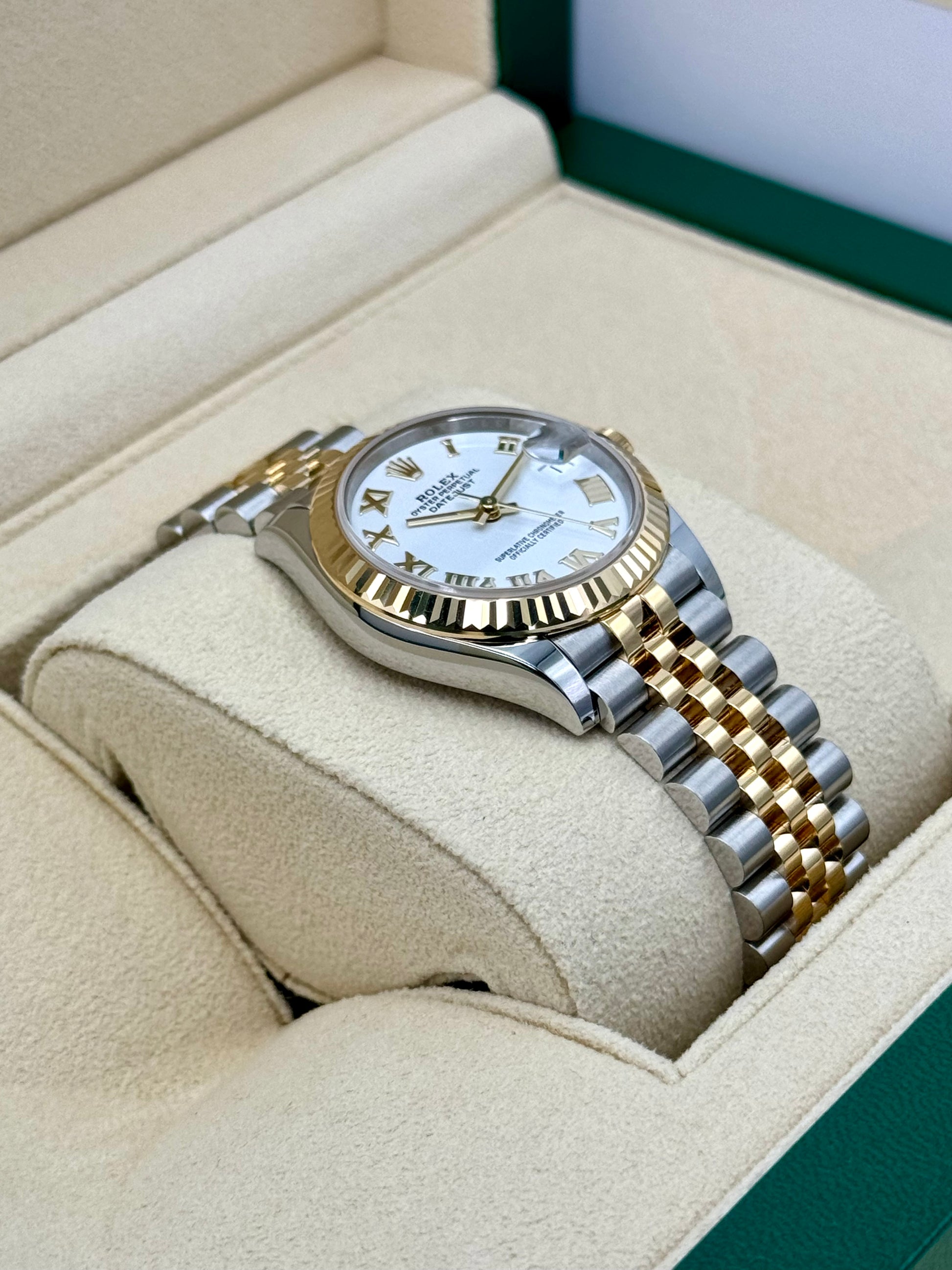 NEW 2024 Rolex Datejust 31mm 278273 Two-Tone Jubilee White Dial - MyWatchLLC