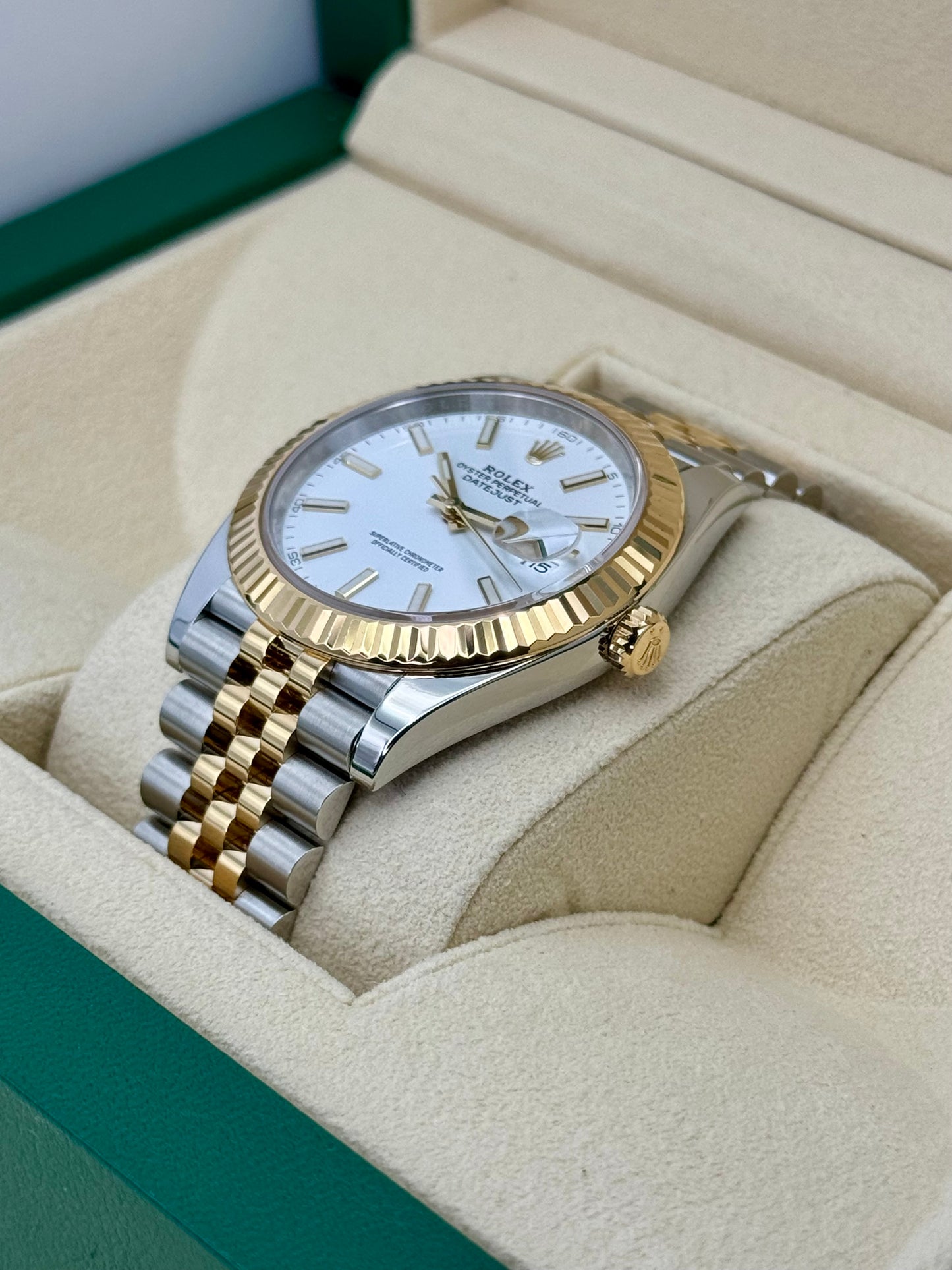 2023 Rolex Datejust 41mm 126333 Two-Tone Jubilee White Dial - MyWatchLLC