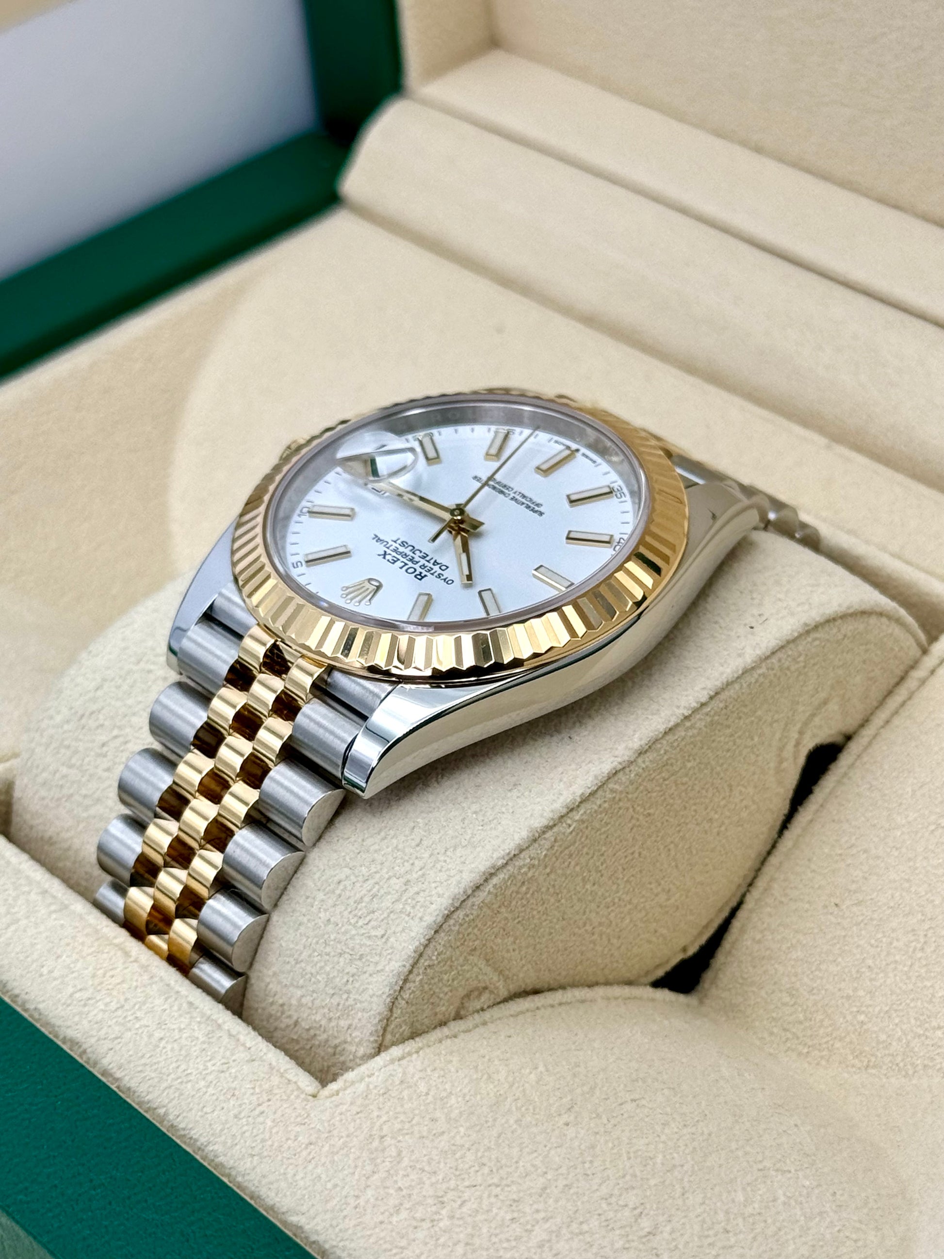 2023 Rolex Datejust 41mm 126333 Two-Tone Jubilee White Dial - MyWatchLLC