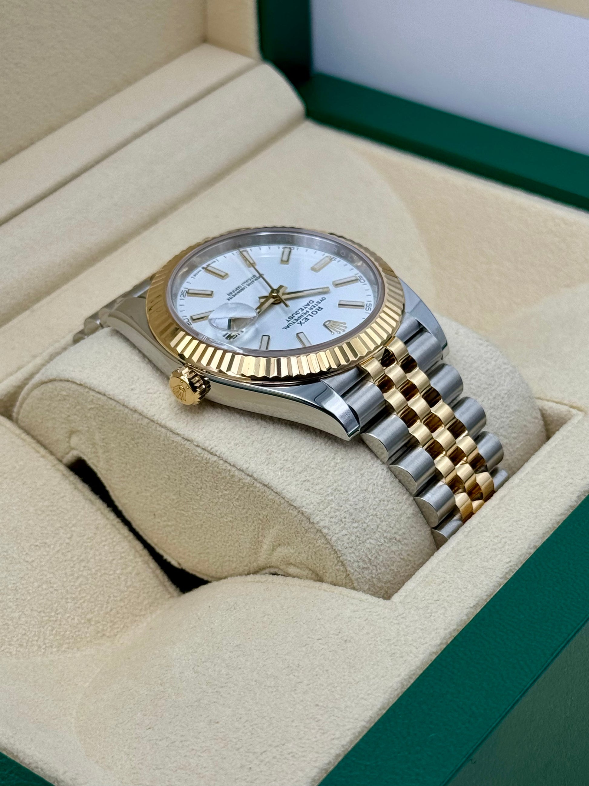 2023 Rolex Datejust 41mm 126333 Two-Tone Jubilee White Dial - MyWatchLLC