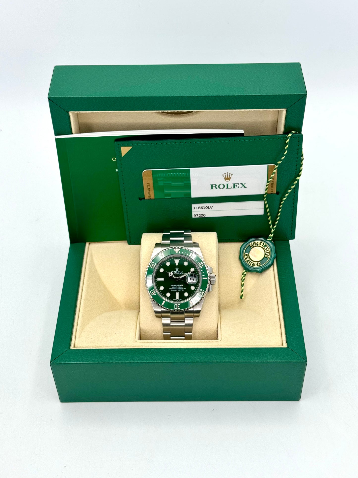 2017 Rolex Submariner "Hulk" 40mm 116610LV Green Dial - MyWatchLLC