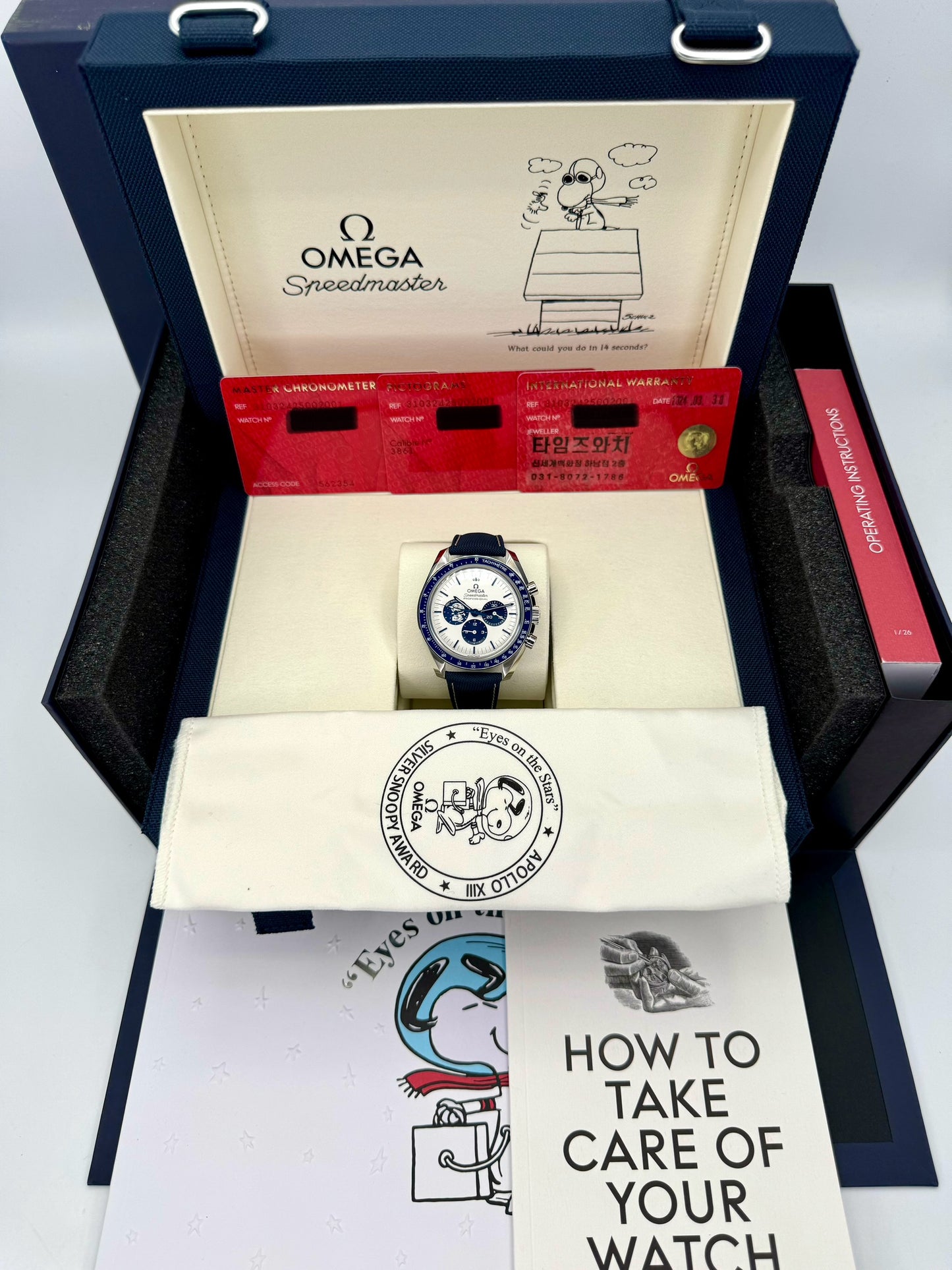 NEW 2024 Omega Speedmaster Silver Snoopy Award 310.32.42.50.02.001 - MyWatchLLC