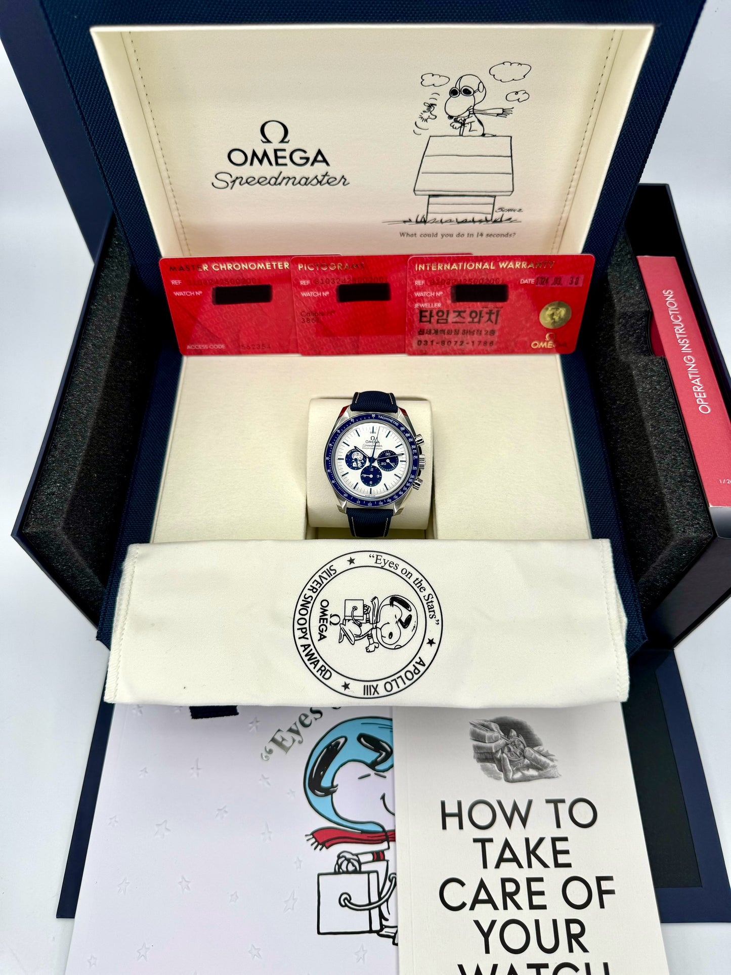 NEW 2024 Omega Speedmaster Silver Snoopy Award 310.32.42.50.02.001 - MyWatchLLC