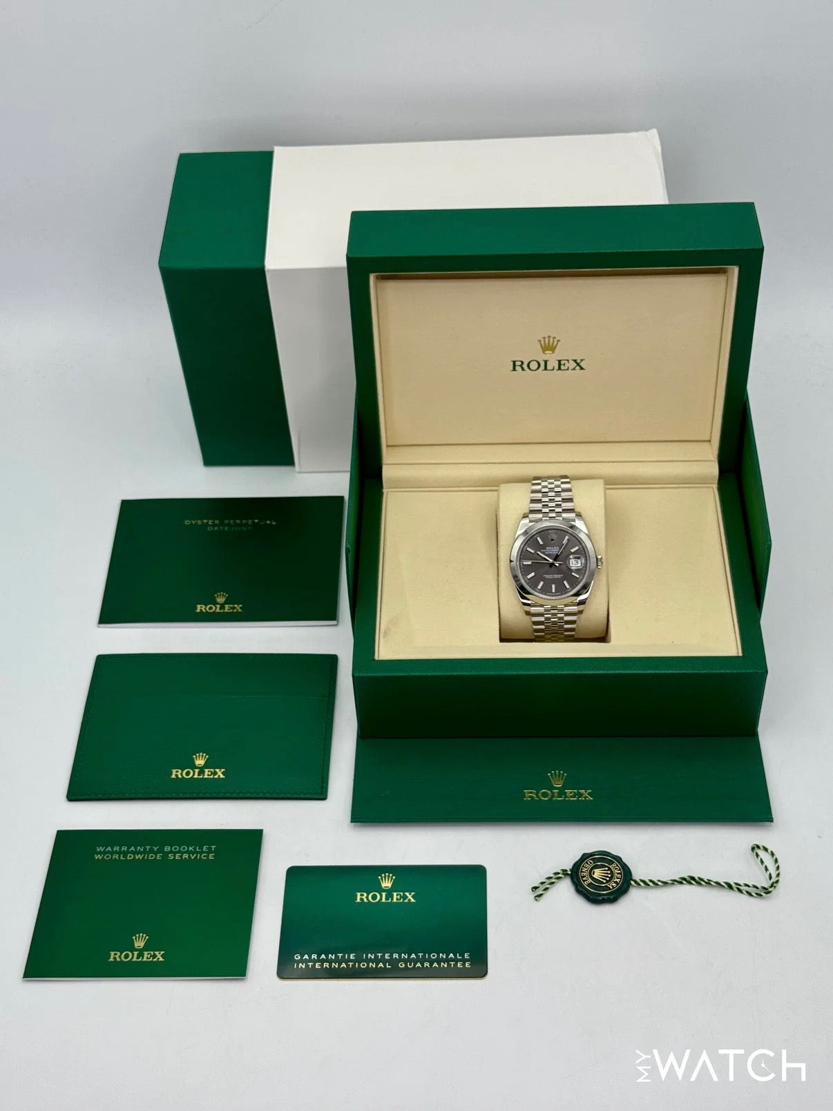 NEW 2025 Rolex Datejust 41mm 126300 Stainless Steel Jubilee Rhodium Dial - MyWatchLLC