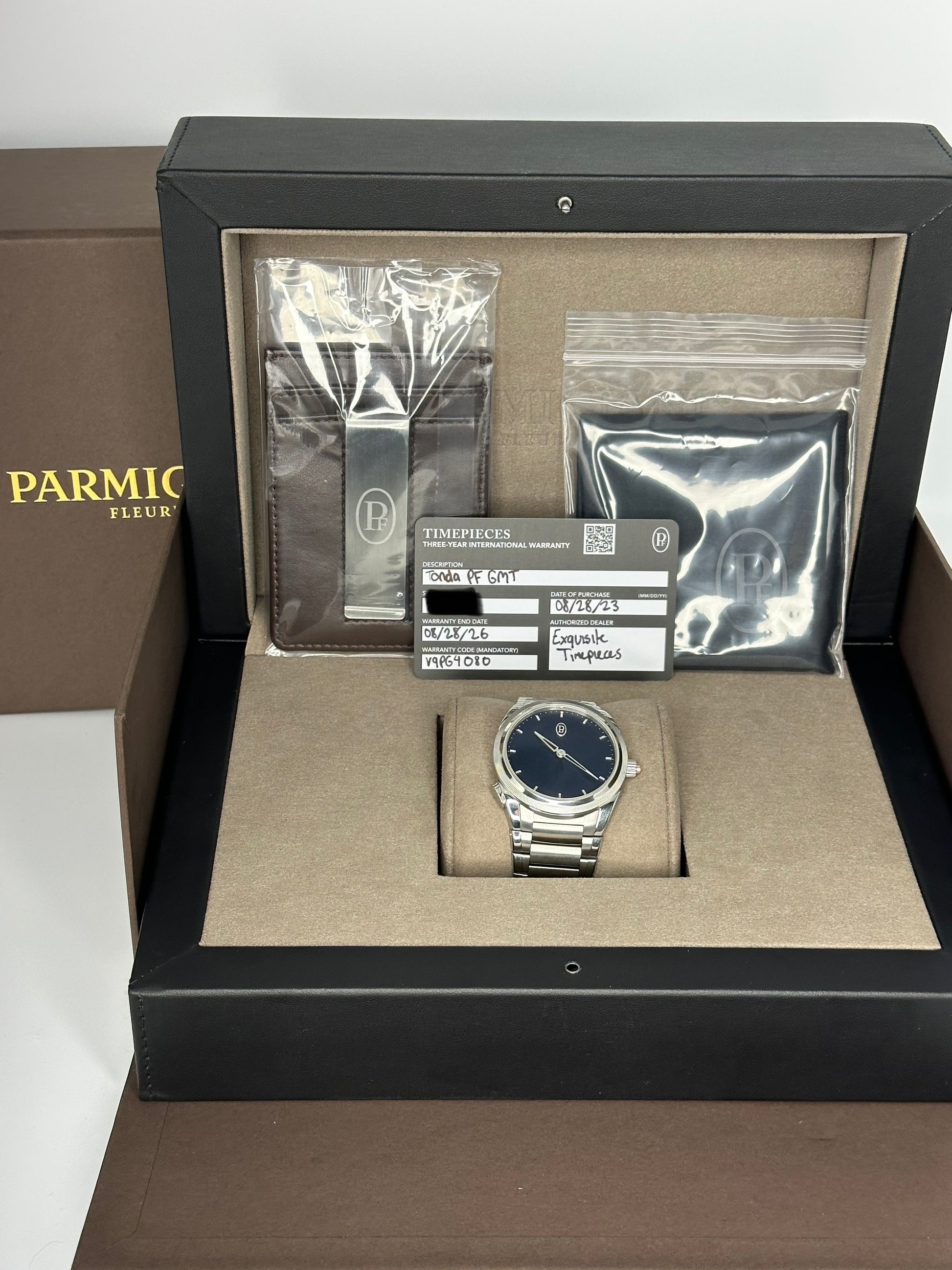 2023 Parmigiani Fleurier 40mm PFC905 TondaPF GMT Rattrapante Blue Dial - MyWatchLLC