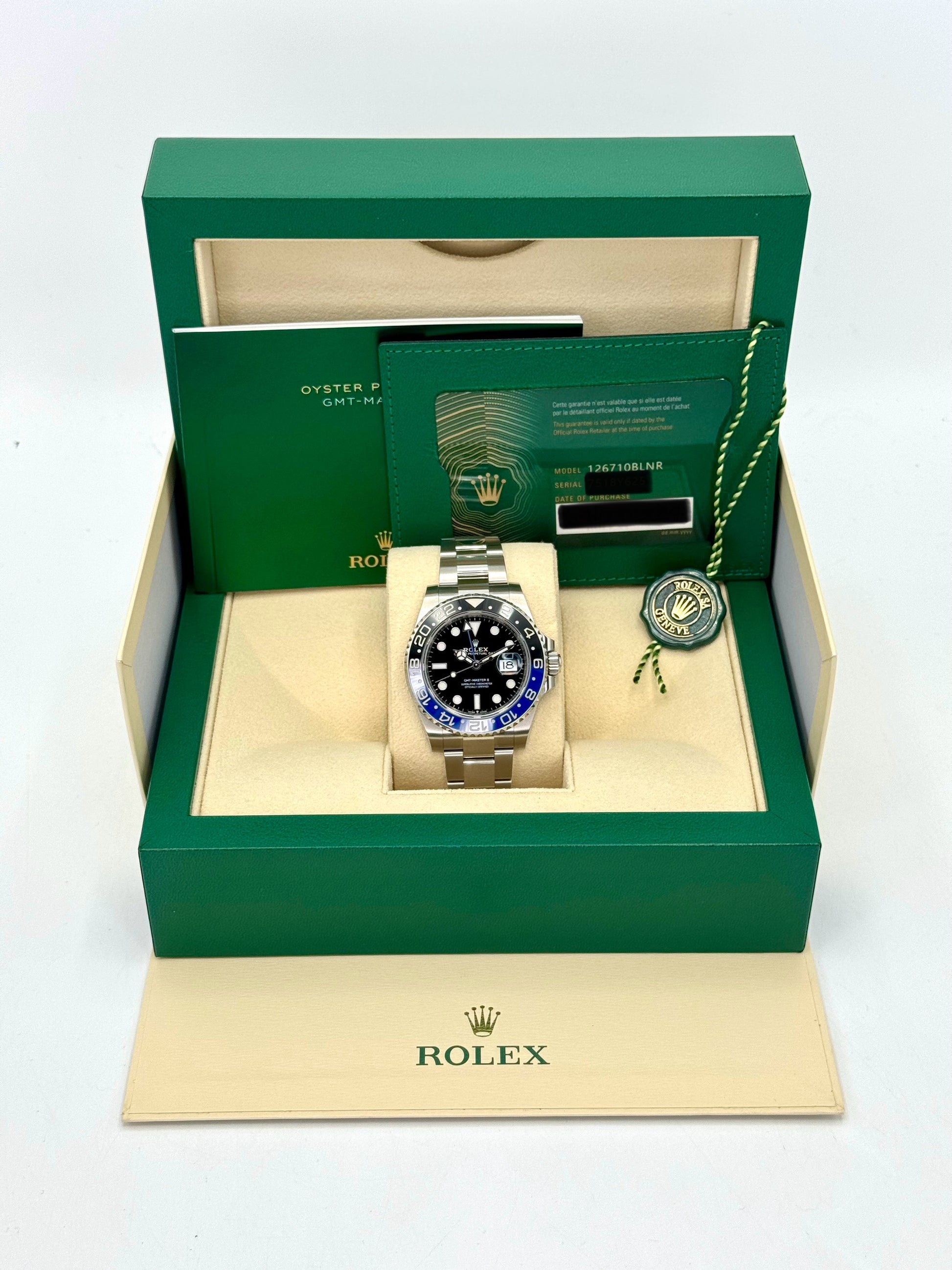 NEW 2024 Rolex GMT-Master II "Batman" 40mm 126710BLNR Oyster - MyWatchLLC