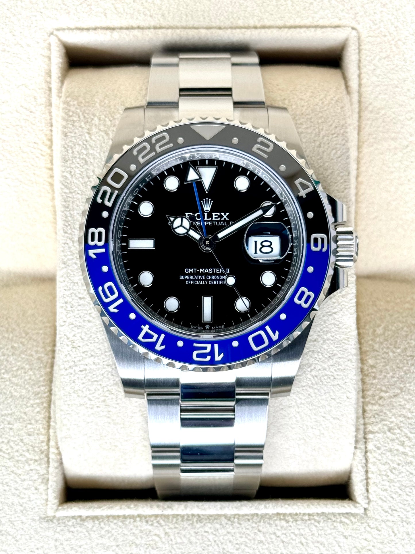 NEW 2024 Rolex GMT-Master II "Batman" 40mm 126710BLNR Oyster - MyWatchLLC