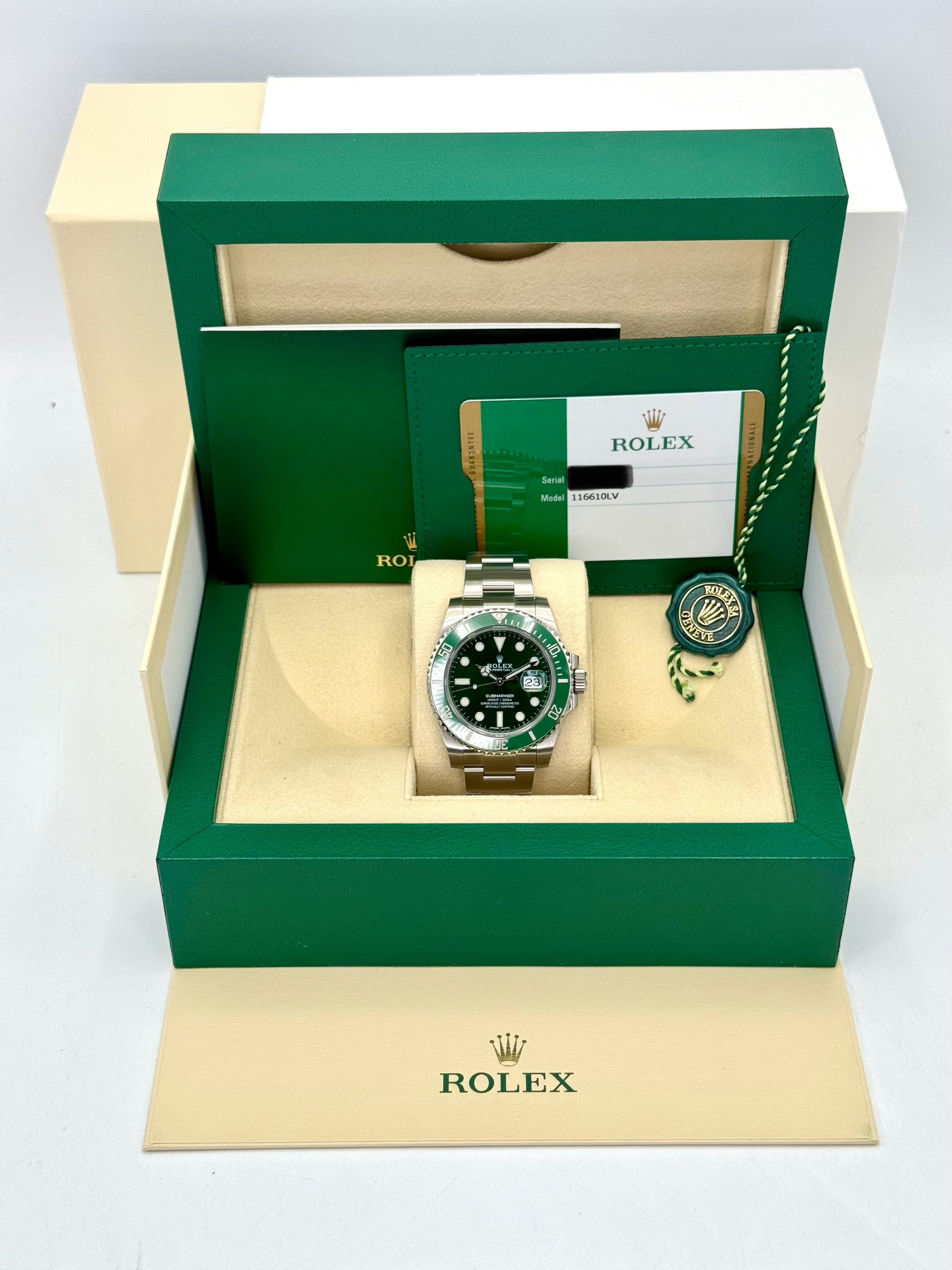 2019 Rolex Submariner "Hulk" 40mm 116610LV Green Dial - MyWatchLLC