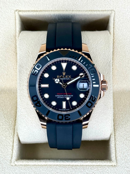 NEW 2023 Rolex Yacht-Master 37mm 268655 Rose Gold Black Dial - MyWatchLLC