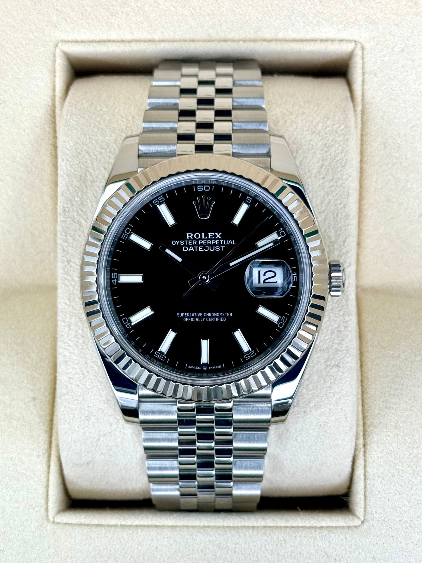 2020 Rolex Datejust 41mm 126334 Stainless Steel Jubilee Black Dial - MyWatchLLC