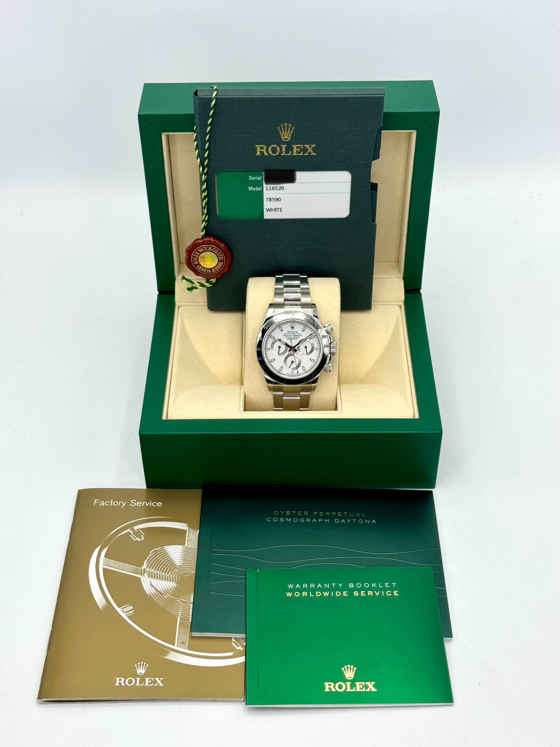 2015 Rolex Daytona 40mm 116520 Stainless Steel White Dial - MyWatchLLC