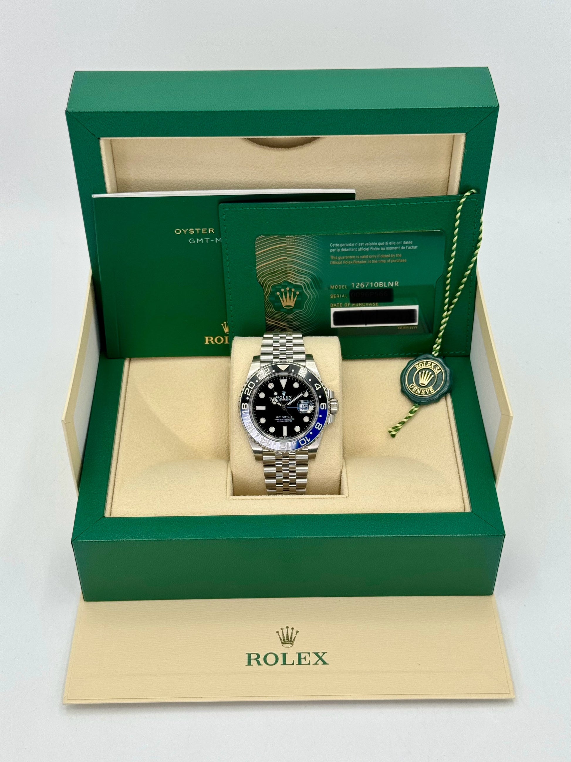 2022 Rolex GMT-Master II "Batgirl" 40mm 126710BLNR Jubilee Black Dial - MyWatchLLC