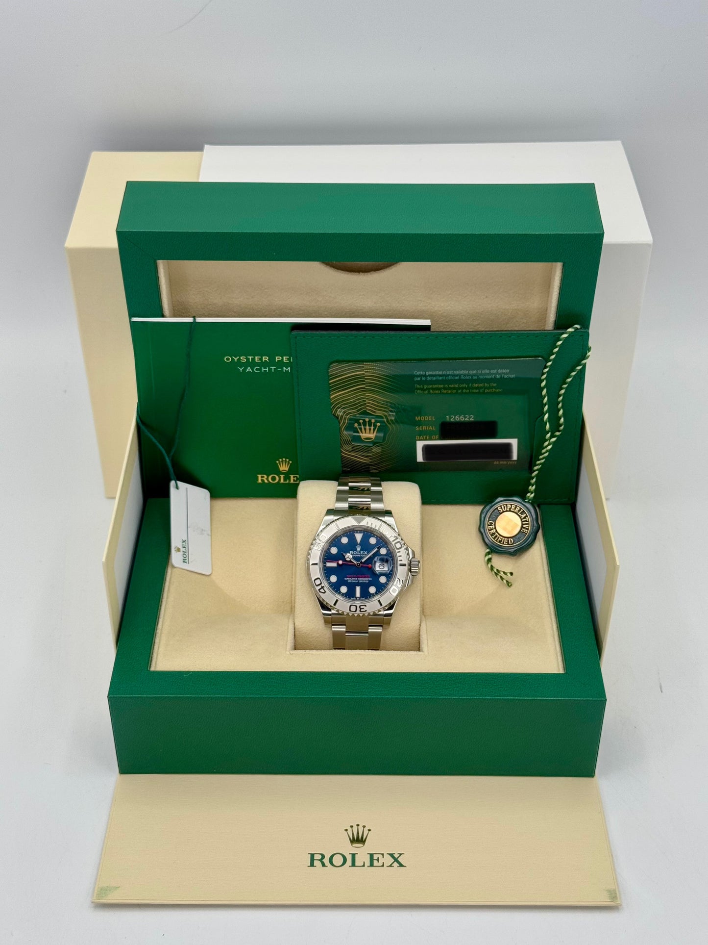 NEW 2024 Rolex Yacht-Master 40mm 126622 Stainless Steel Blue Dial