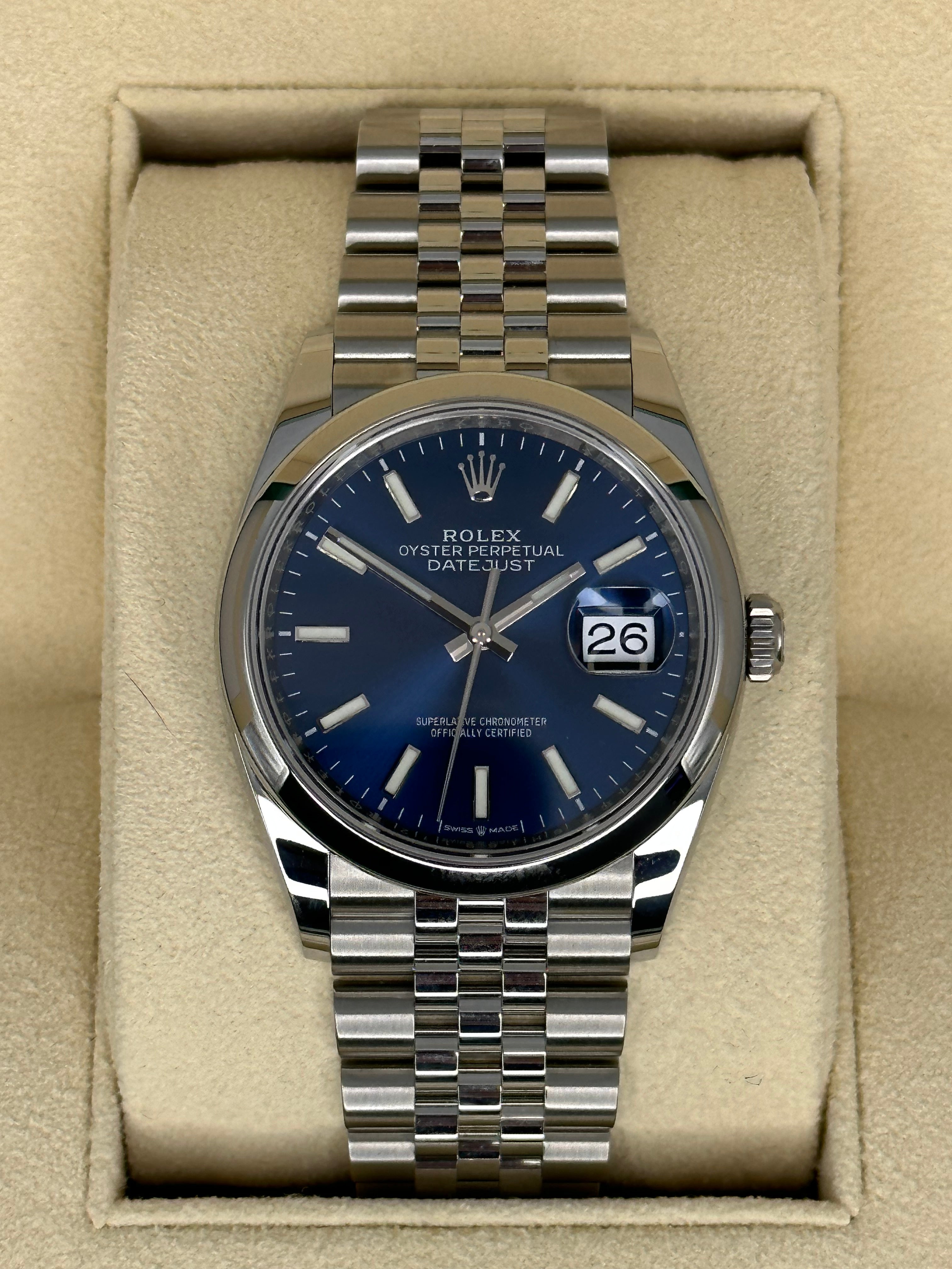 Datejust 36mm blue dial hot sale