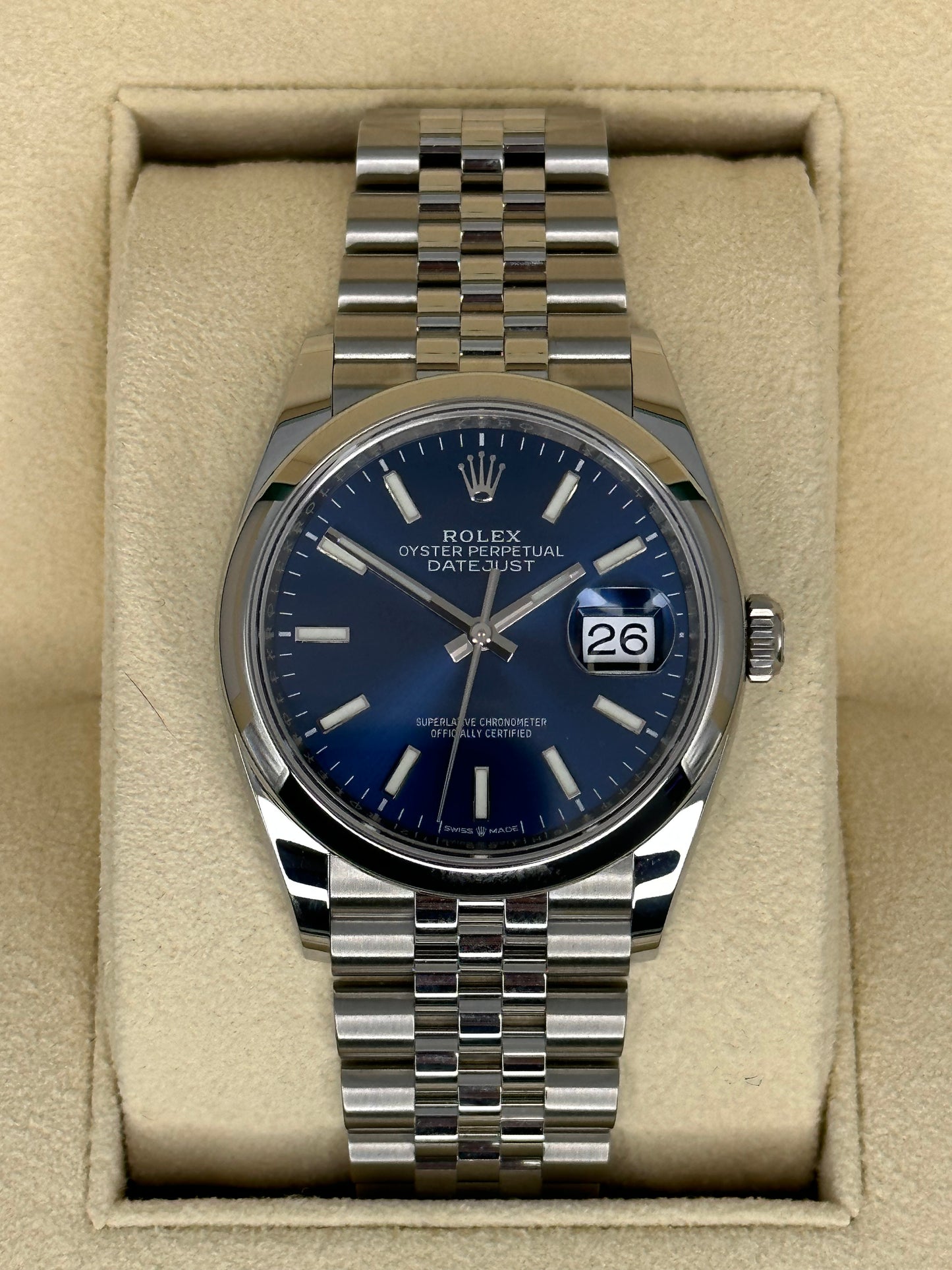 NEW 2025 Rolex Datejust 36mm 126200 Jubilee Blue Dial
