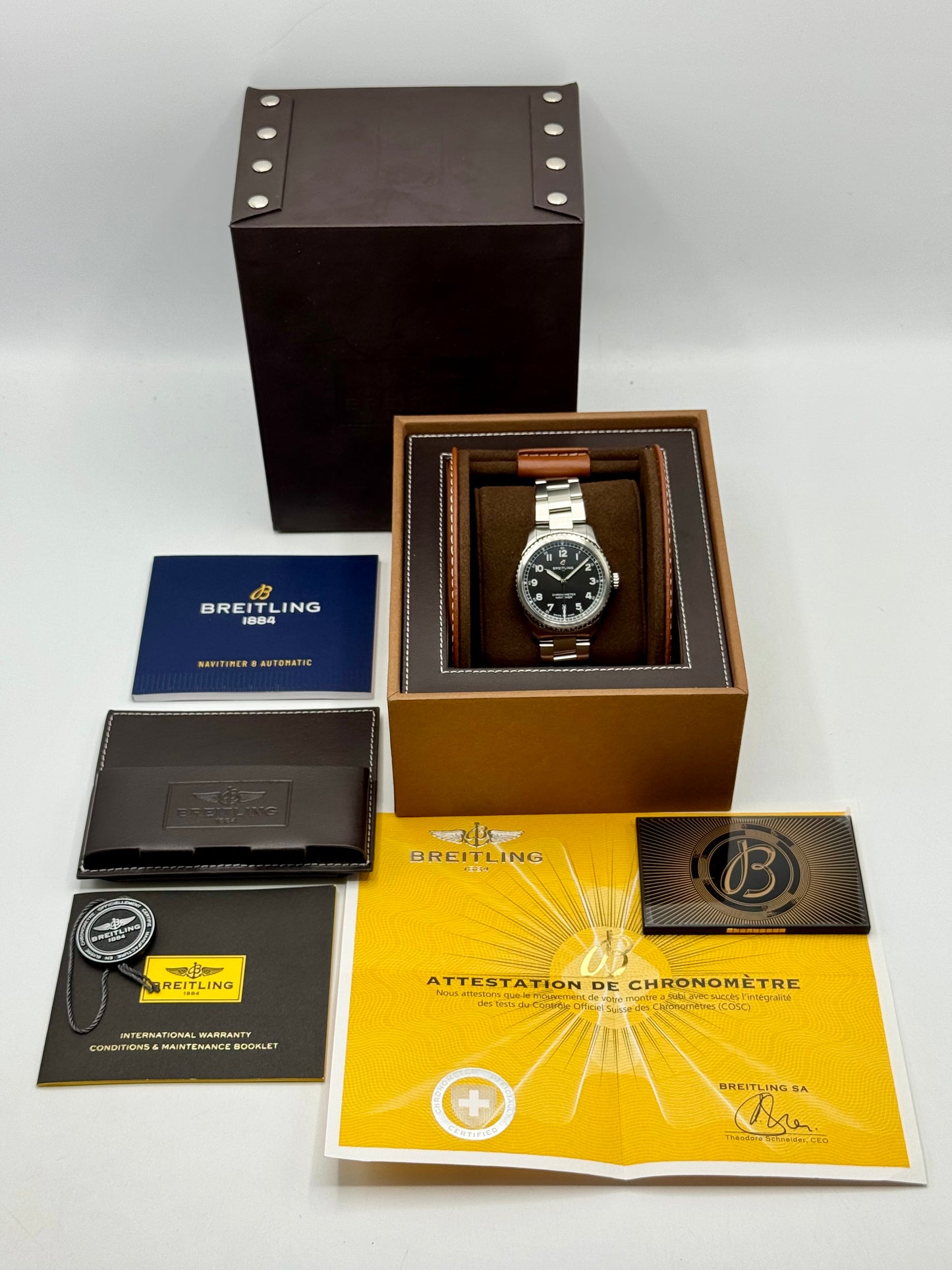 2019 Breitling Navitimer 8 Automatic 41mm A17314101B1A1 Black Dial