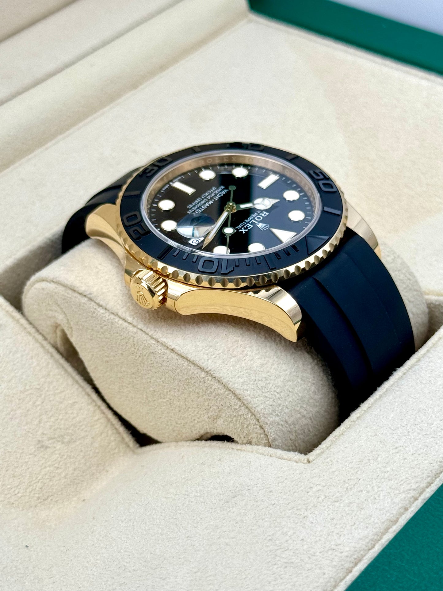 NEW 2024 Rolex Yacht-Master 42mm 226658 Gold Oysterflex Black Dial - MyWatchLLC