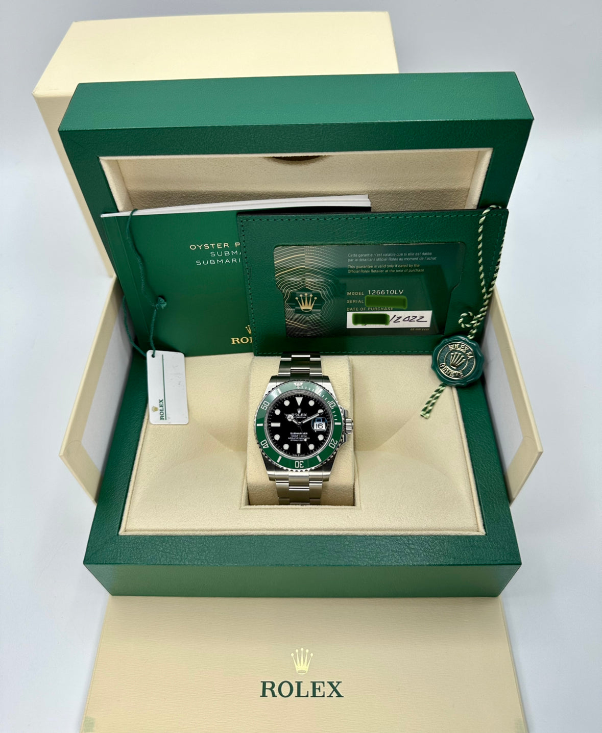 NEW 2022 Rolex Submariner Date “Starbucks” 41mm 126610LV Oyster Black Dial - MyWatchLLC